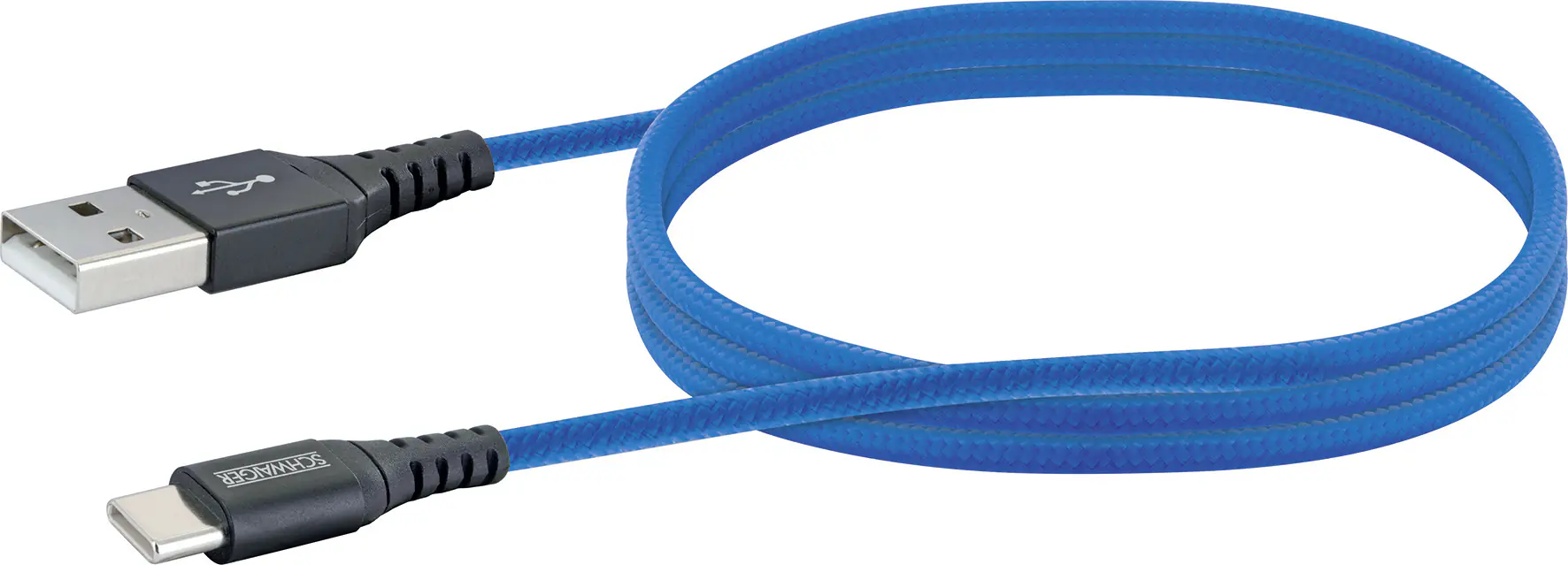 Schwaiger Sync und Ladekabel 1,2 m Type C königsblau