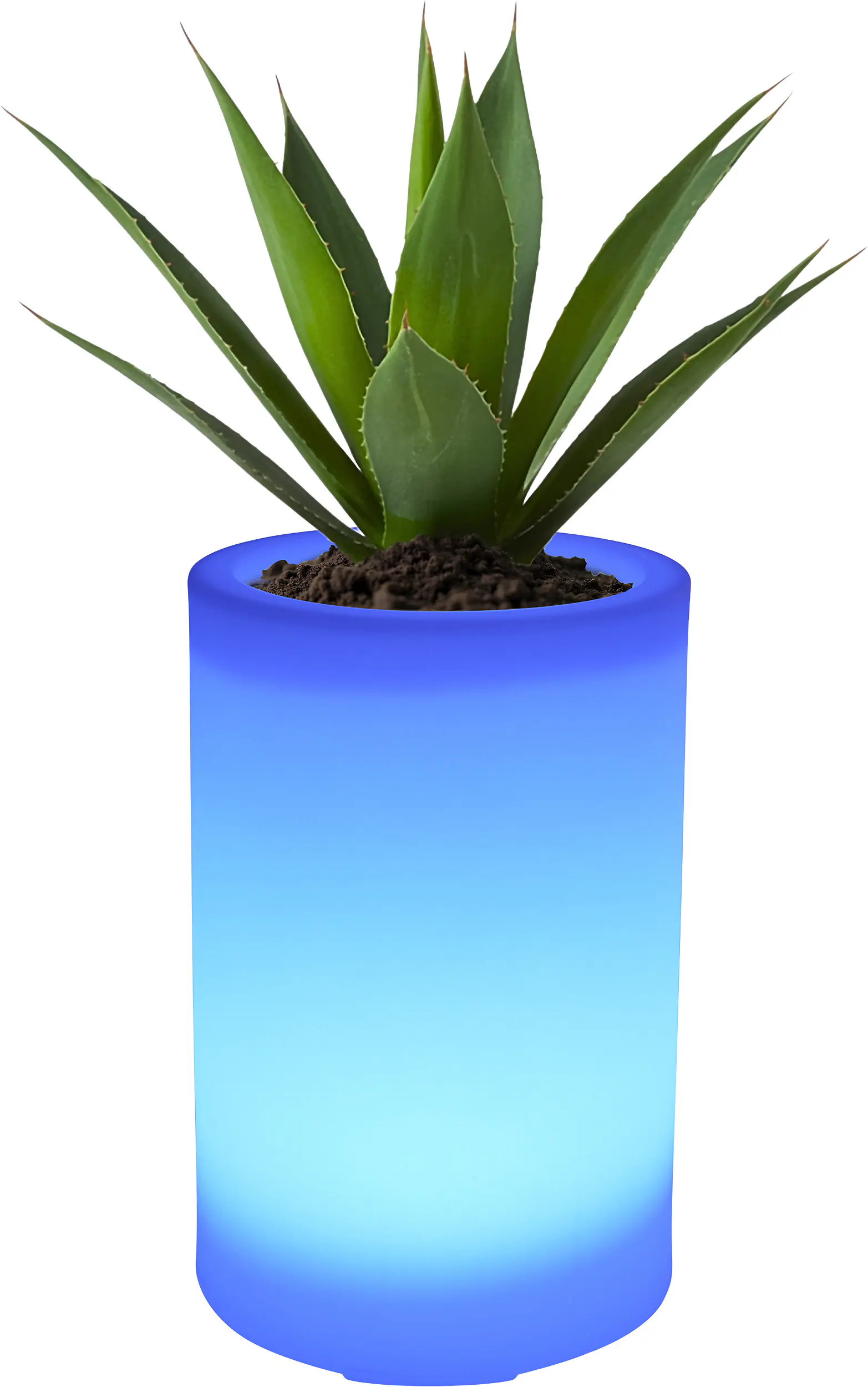 Smartwares LED Solarleuchte Blumentopf OSL_60085 weiß 30 cm RGBW