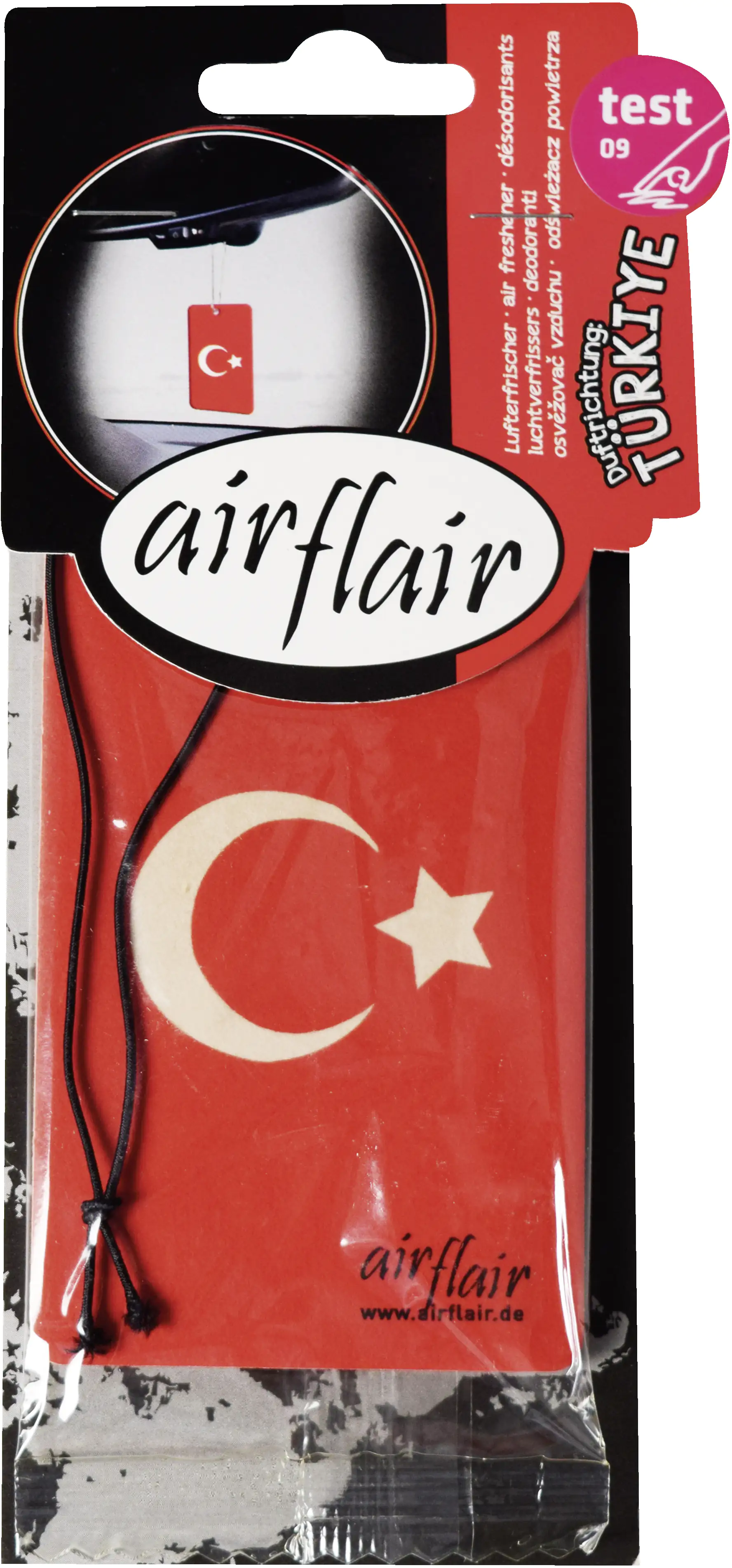 airflair Papierlufterfrischer Flagge Türkei Kirsche
