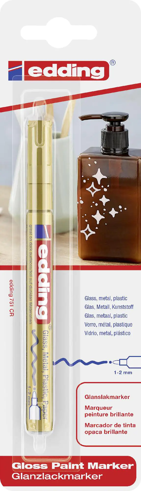 edding 751 Lackmarker gold 1 - 2 mm