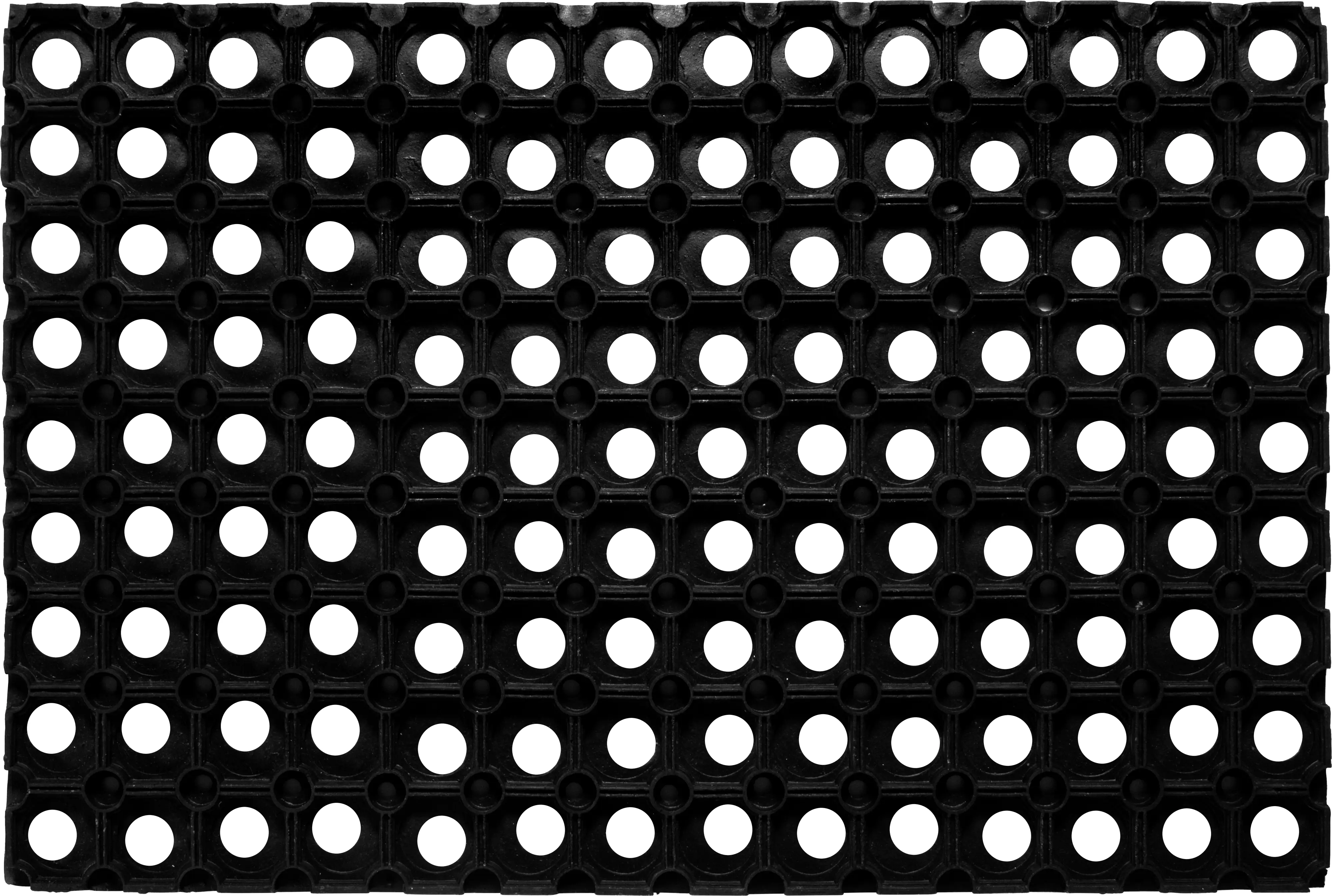 Ringgummimatte  schwarz, 80 x 120 cm