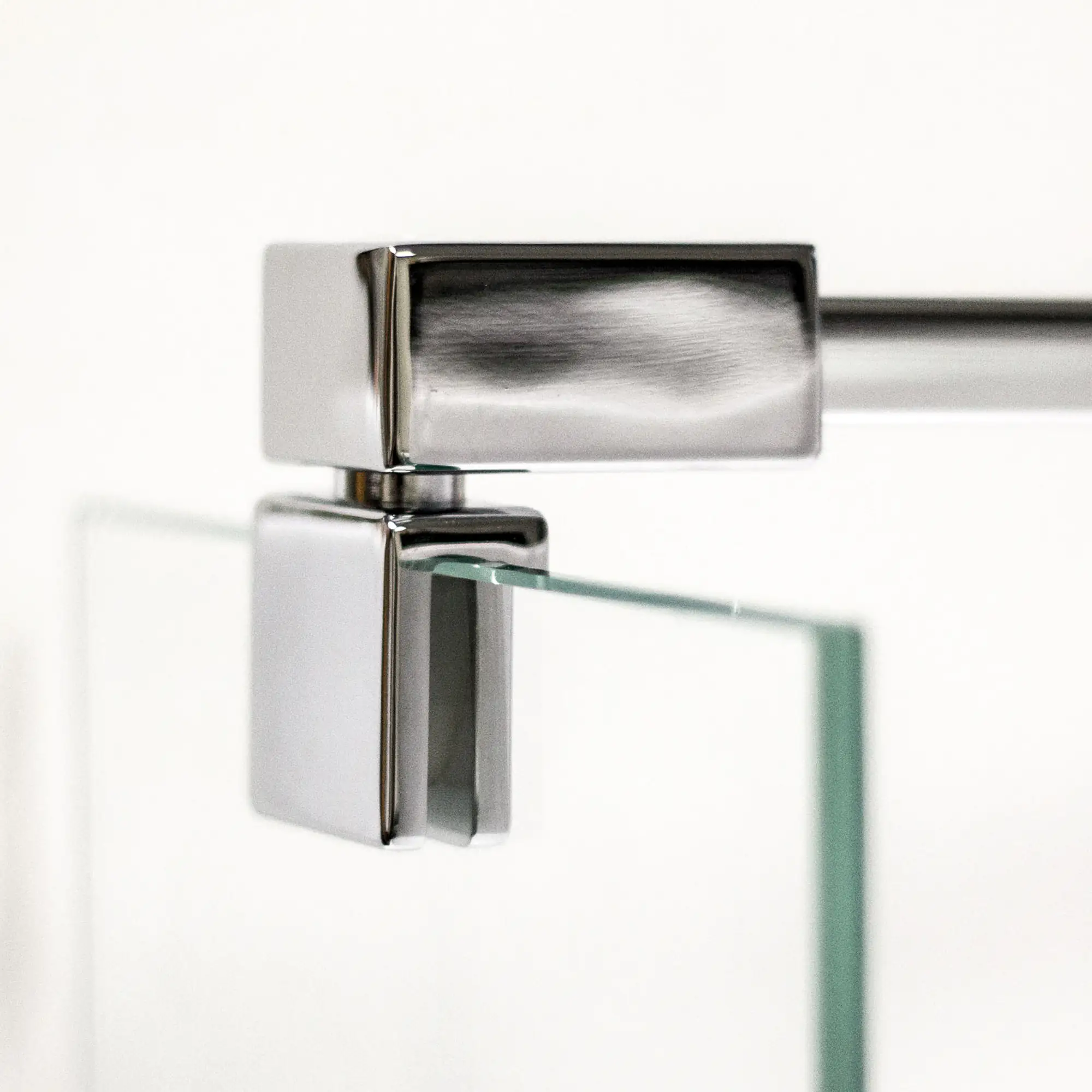 Breuer Europa Design Glaswand zu Duschtür 90 cm breit, rechts, Alu chromeffekt, Klarglas hell