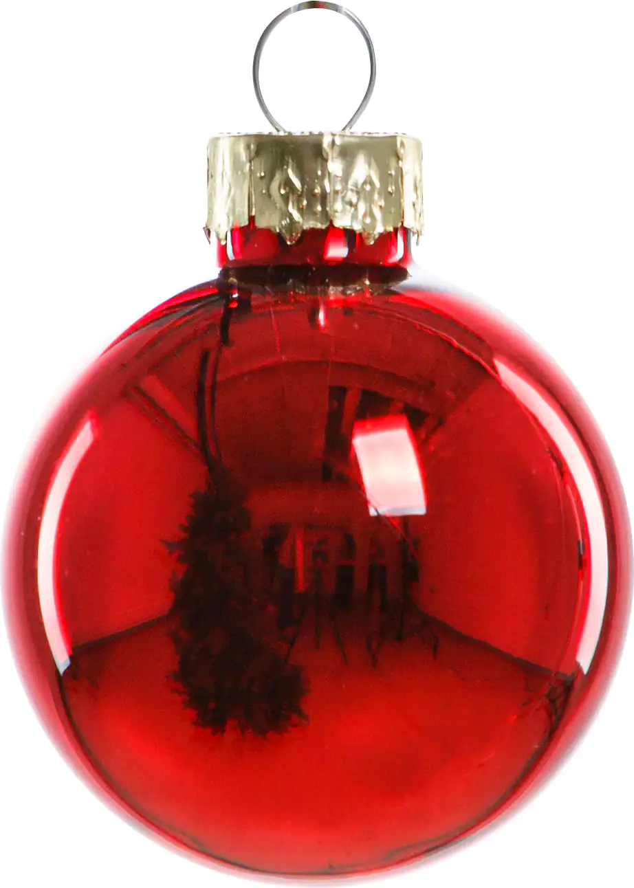 TrendLine Mini-Christbaumkugeln aus Glas Ø 3,5 cm rot 16 Stück