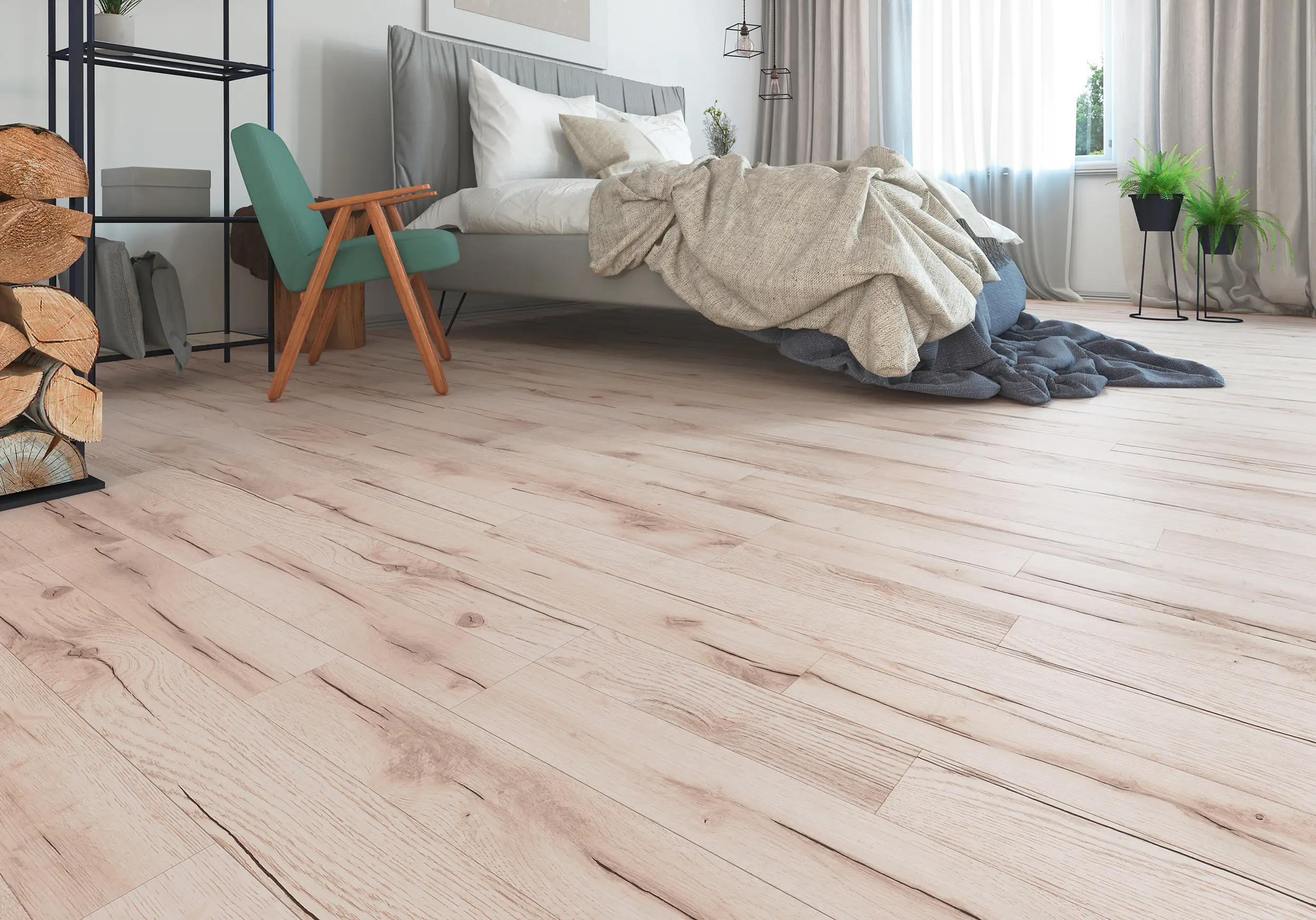 Classen Laminat Edition 7 128,6 x 19,4 cm 7 mm Eiche hell 2-Stab