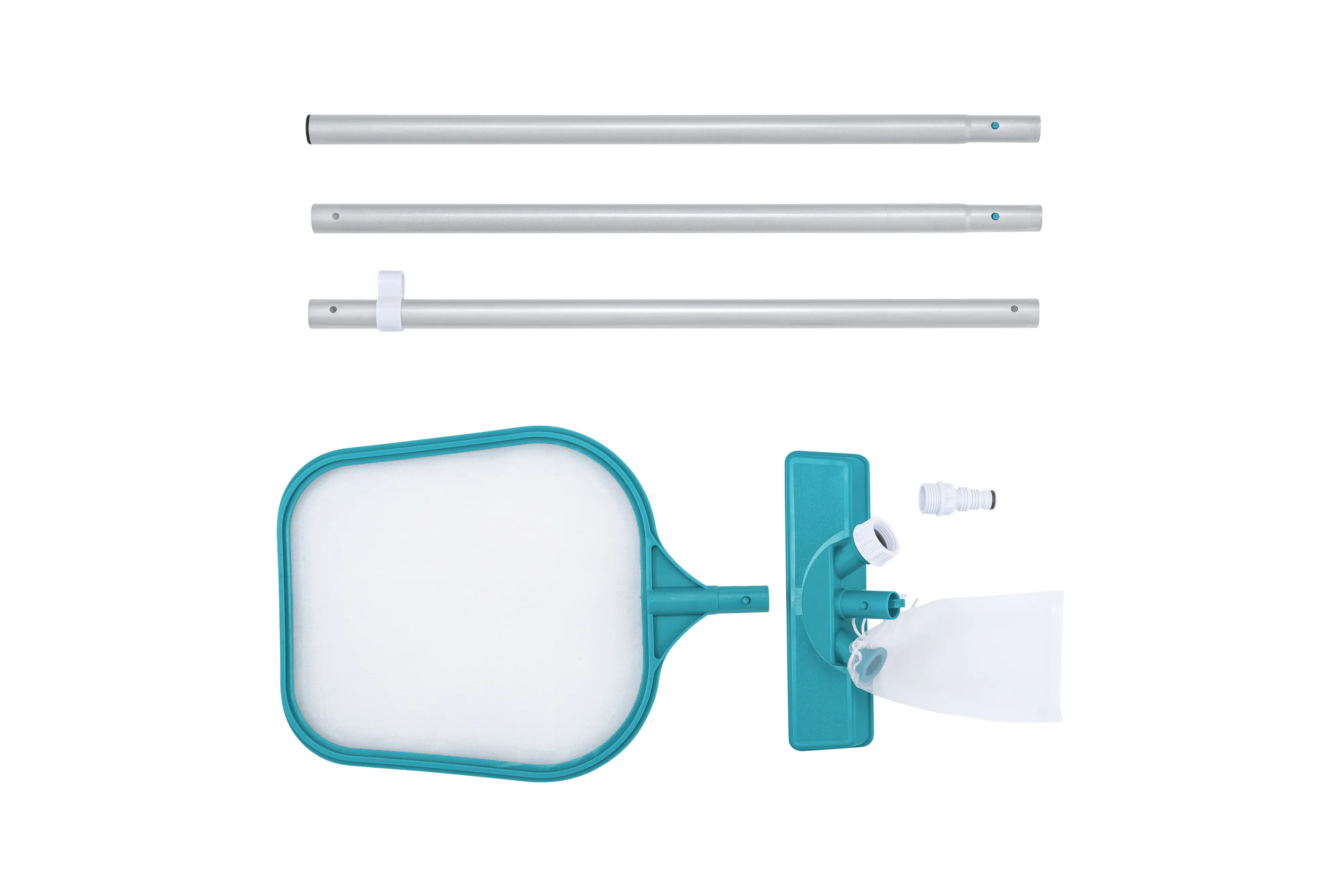 Bestway Poolpflege-Set Flowclear mit Venturi-Sauger und Kescher 203 cm