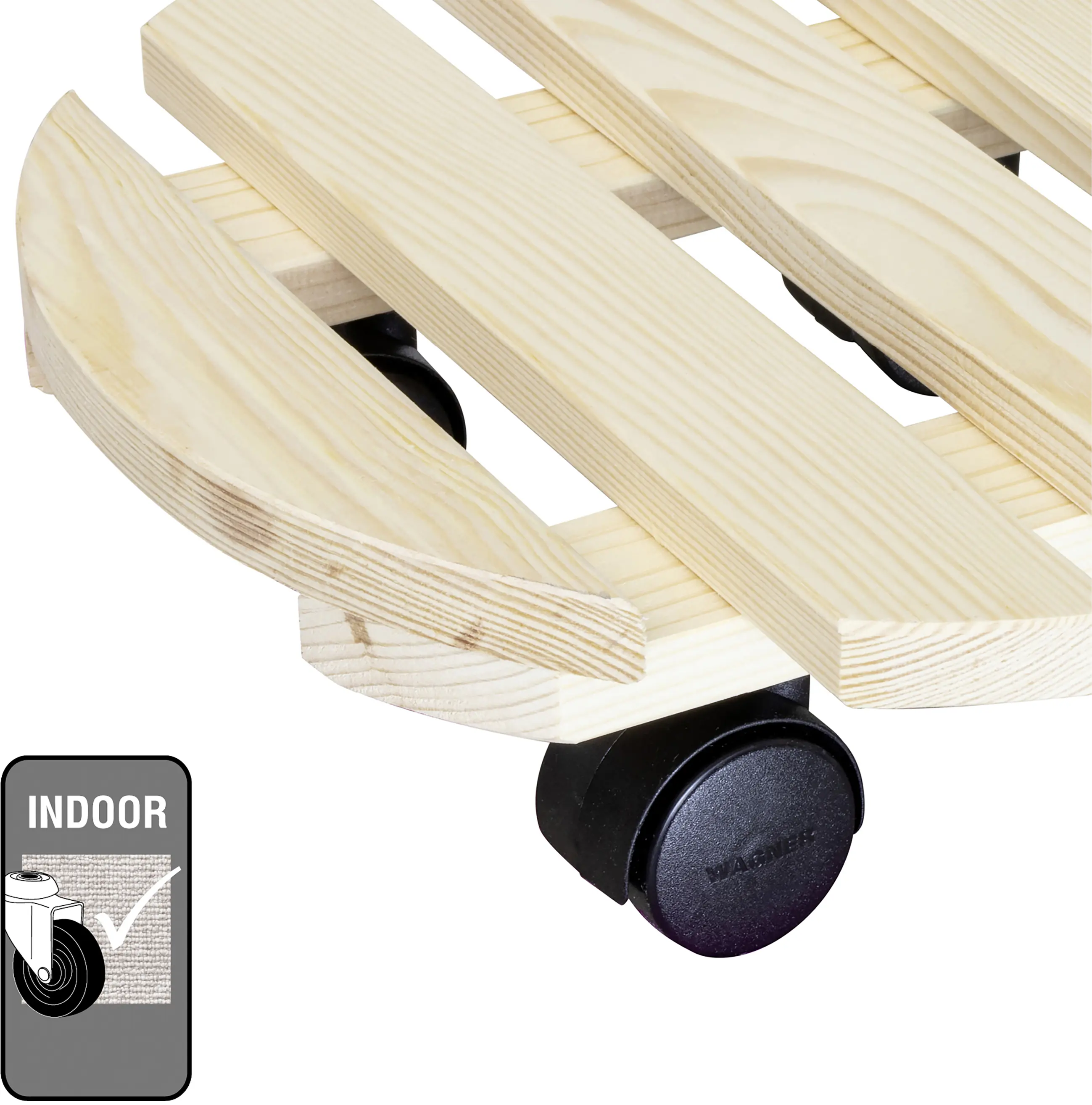 Wagner Multiroller Holz Ø 30 cm natur
