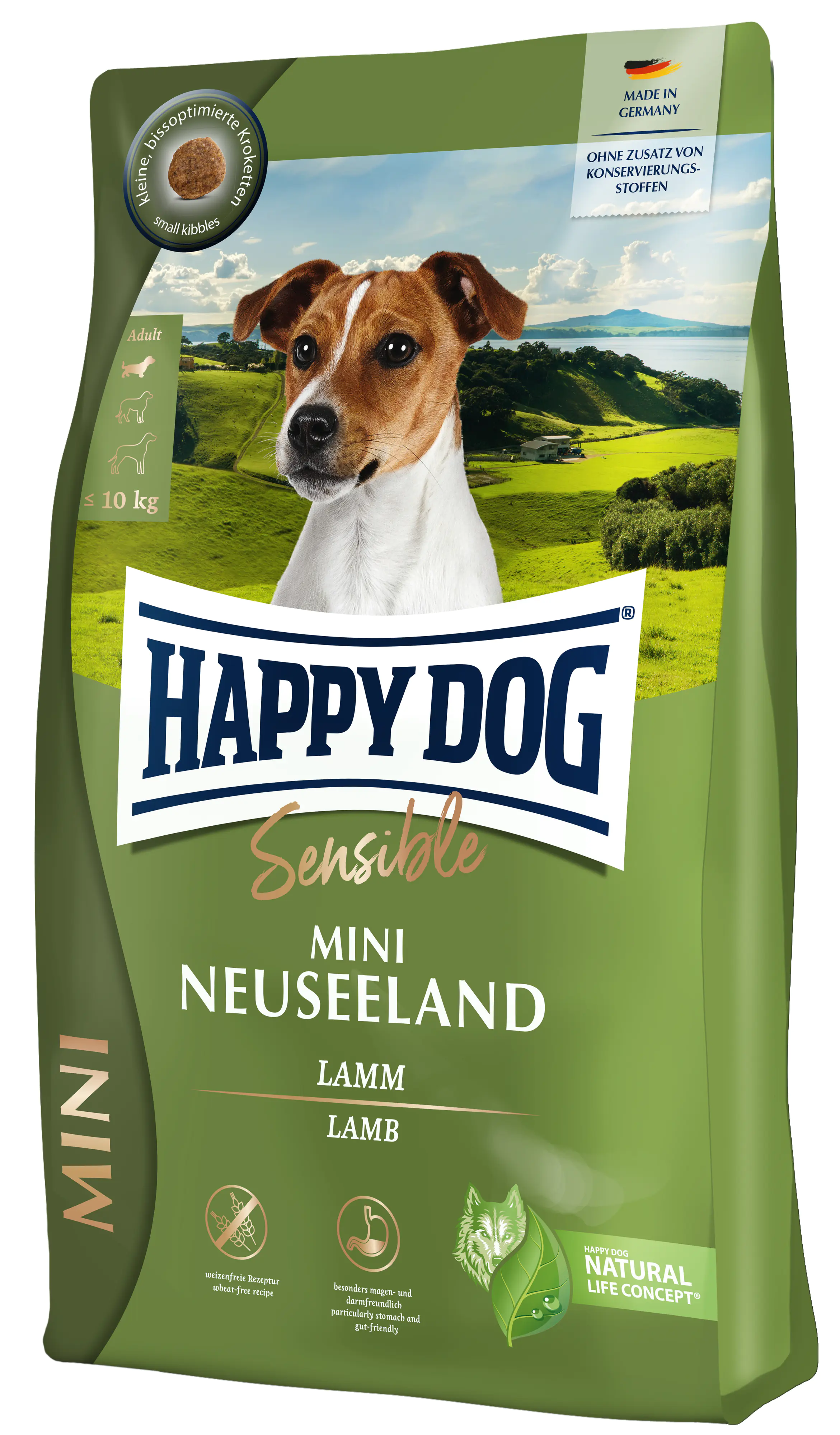 Happy Dog Neuseeland Hundetrockenfutter Adult Mini 300 g Lamm