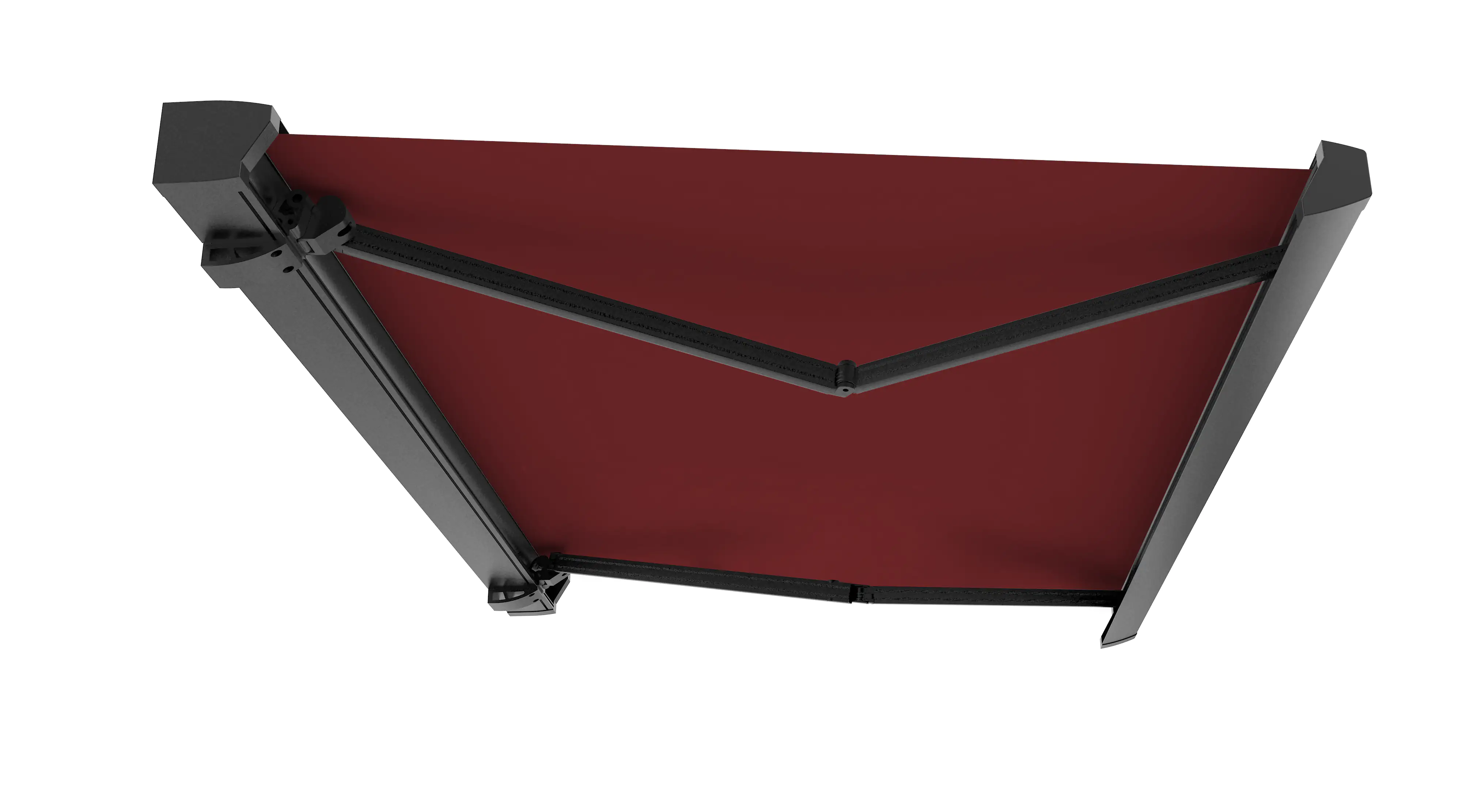 Primaster Kassetten-Markise 3,5 x 3 m elektrisch rot