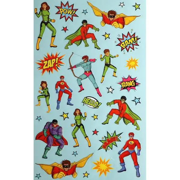 Glorex Sticker-Buch Comic Helden