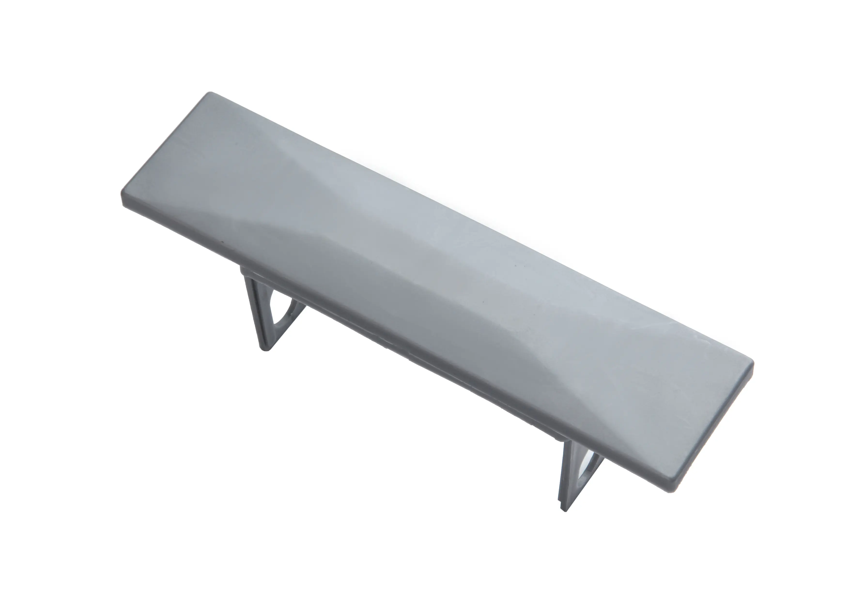 Floraworld Pfostenkappe Gabionen-Pfosten 18,5 x 4 cm Kunststoff silber