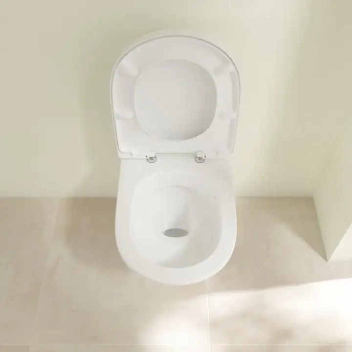Villeroy & Boch Wand-Tiefspül-WC Targa spülrandlos inkl. WC-Sitz