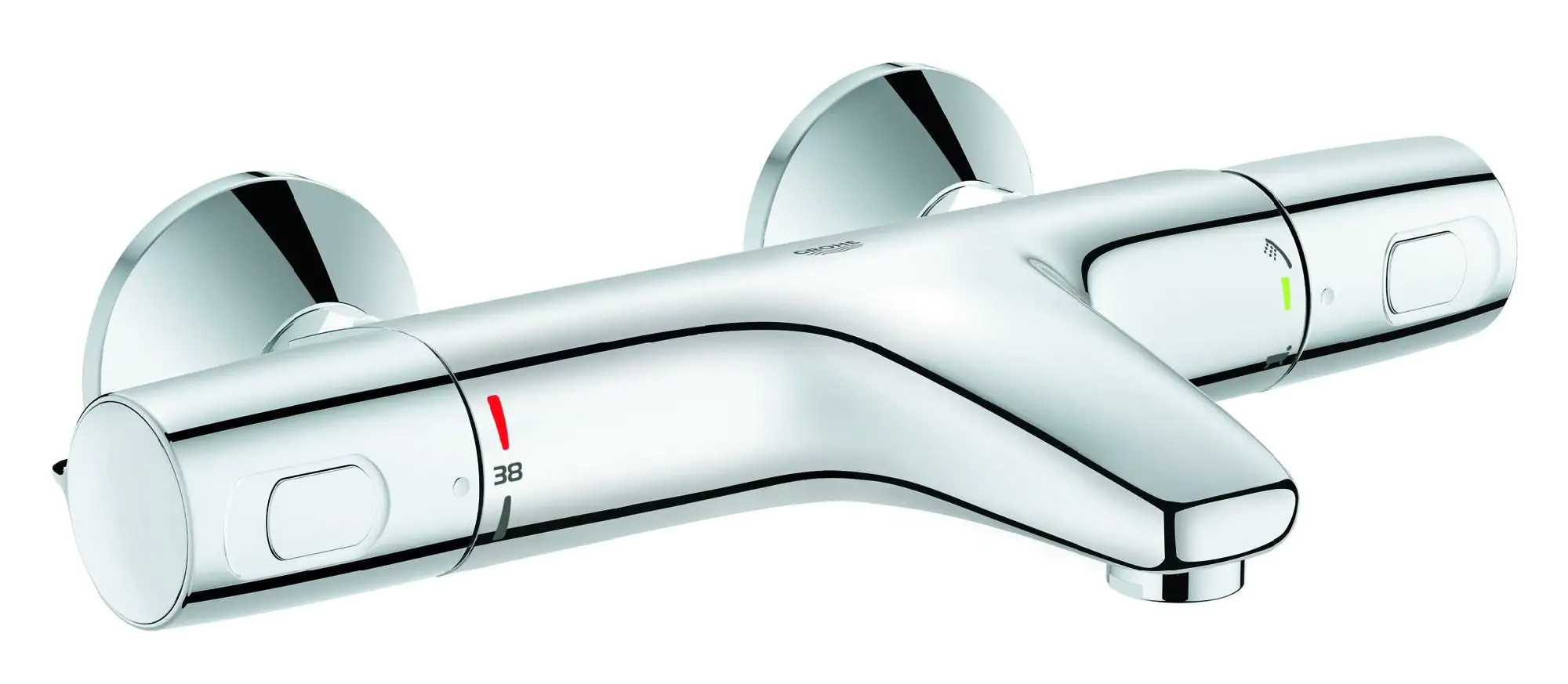 Grohe Wannen-Thermostat Precision Trend New verchromt