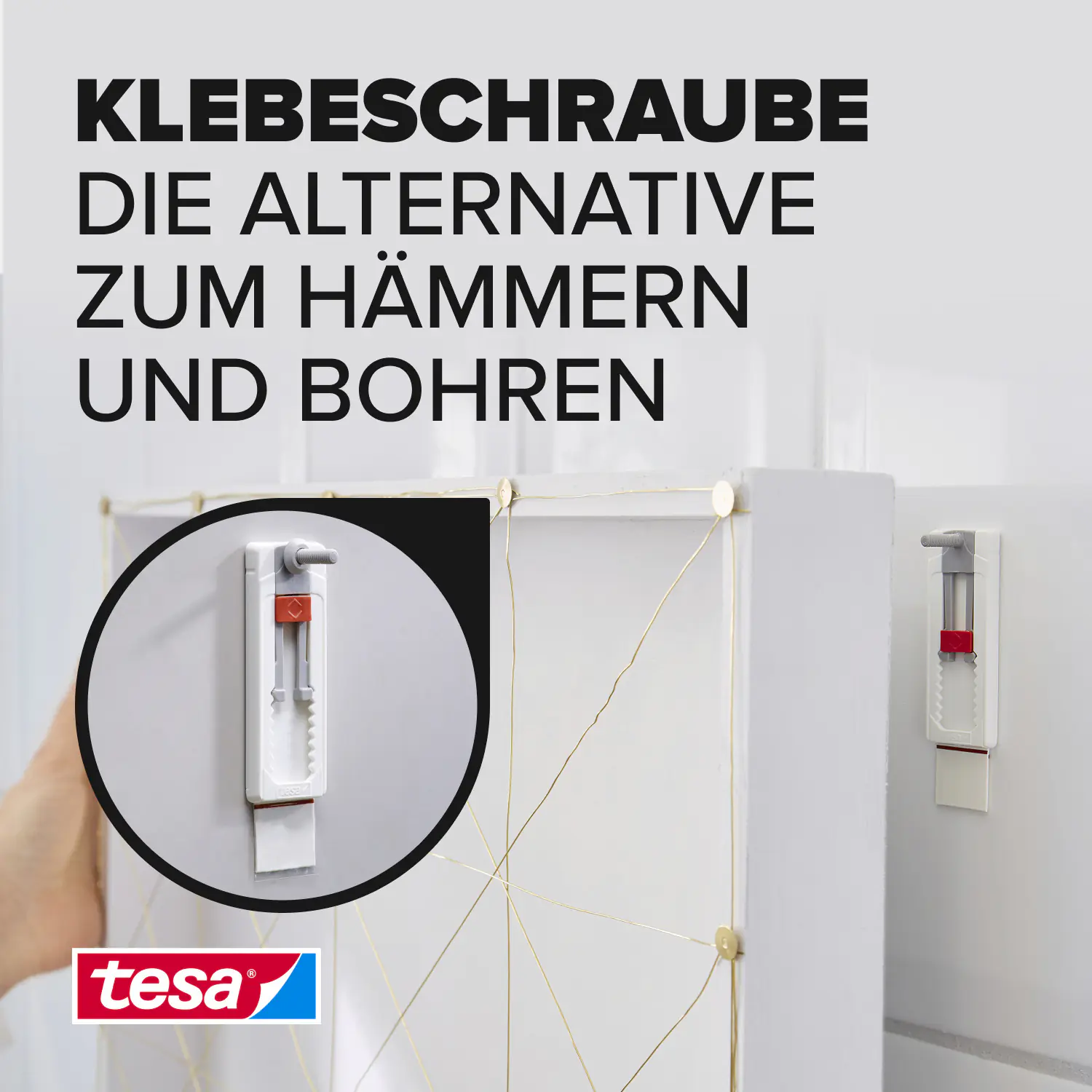 tesa Klebeschraube Traglast 3 kg, 2 Stück