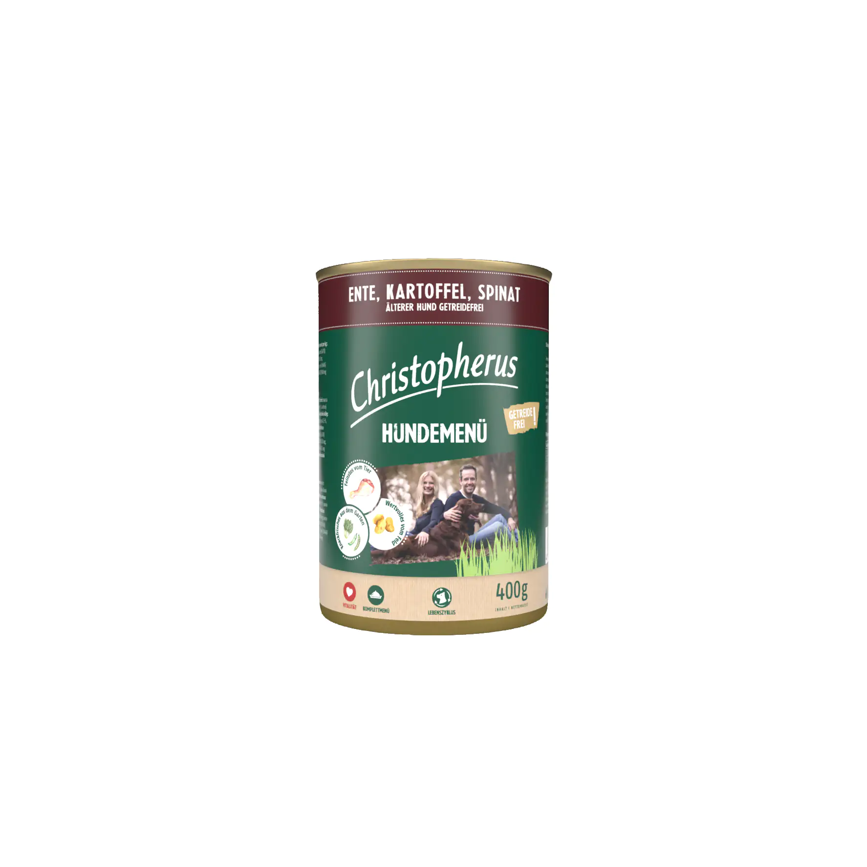 Christopherus Hundenassfutter Ente getreidefrei 400 g Ente