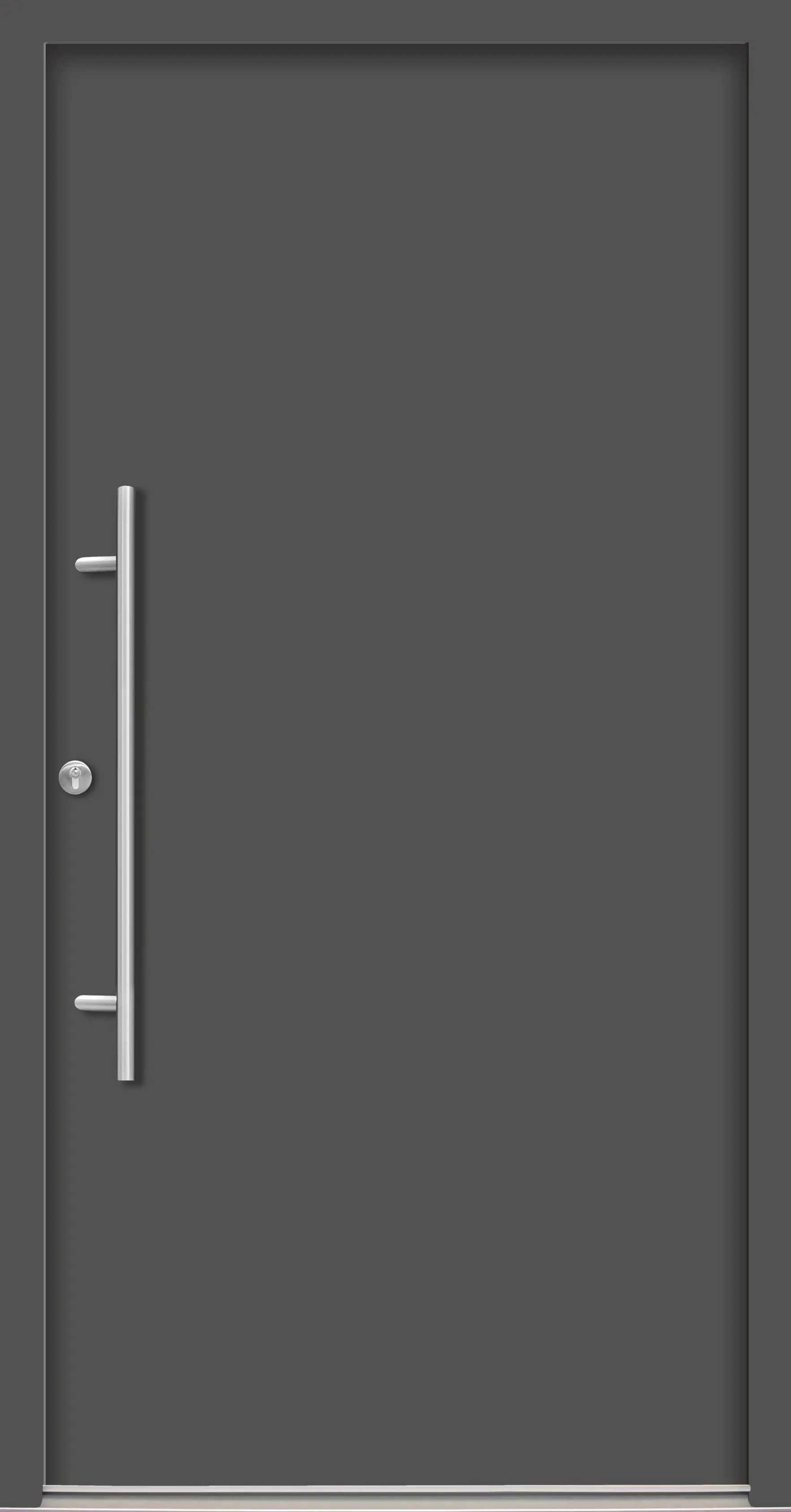 Splendoor Haustür Passivedoor Premium B05 Anthrazit DIN Links 100 x 210 cm