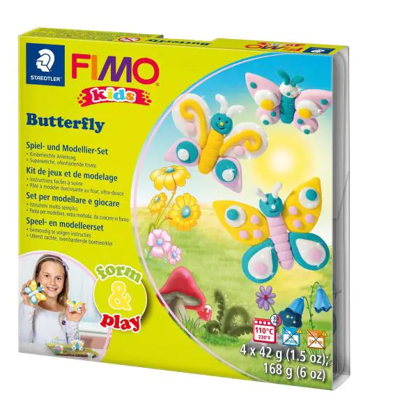 Fimo Modelliermasse kids form & play Butterfly