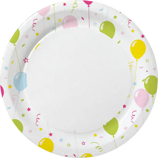 Duni Pappteller ø 22 cm beschichtet - 10 Stück