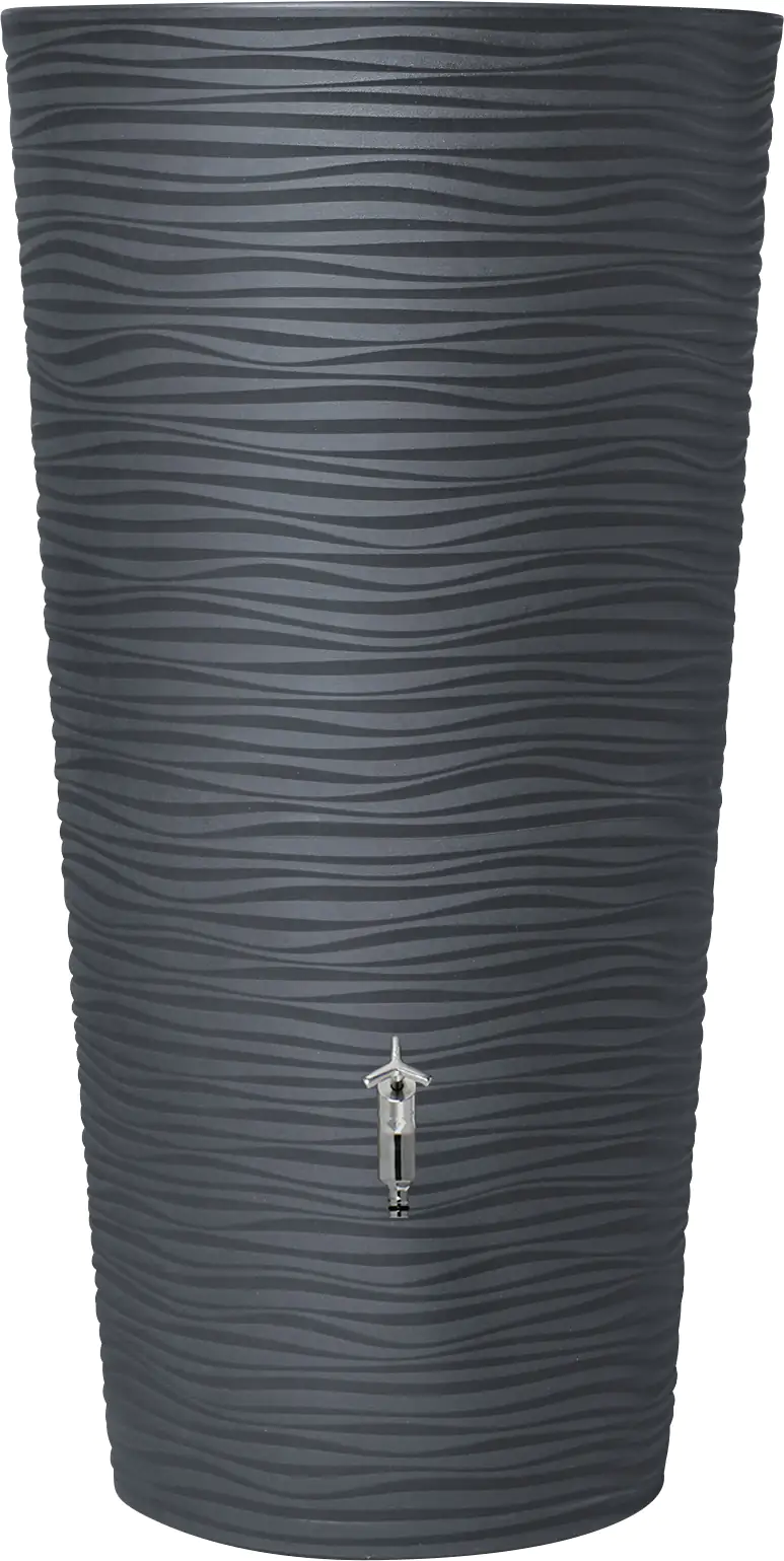 Garantia Regenspeicher Natura 2in1 210 L graphite grey mit Pflanzschale