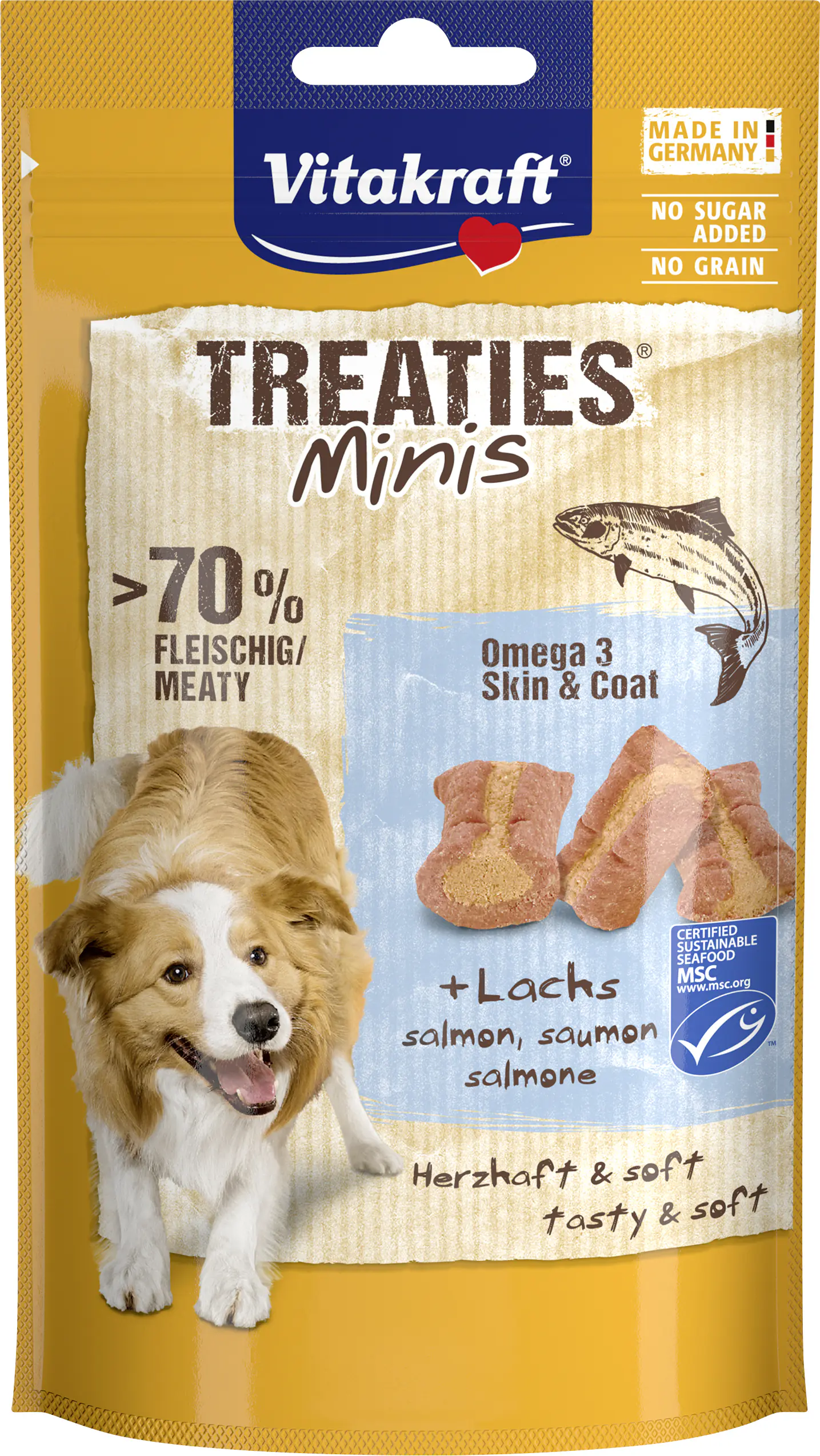 Vitakraft Treaties® Minis Lachs & Omega3 MSC 48 g