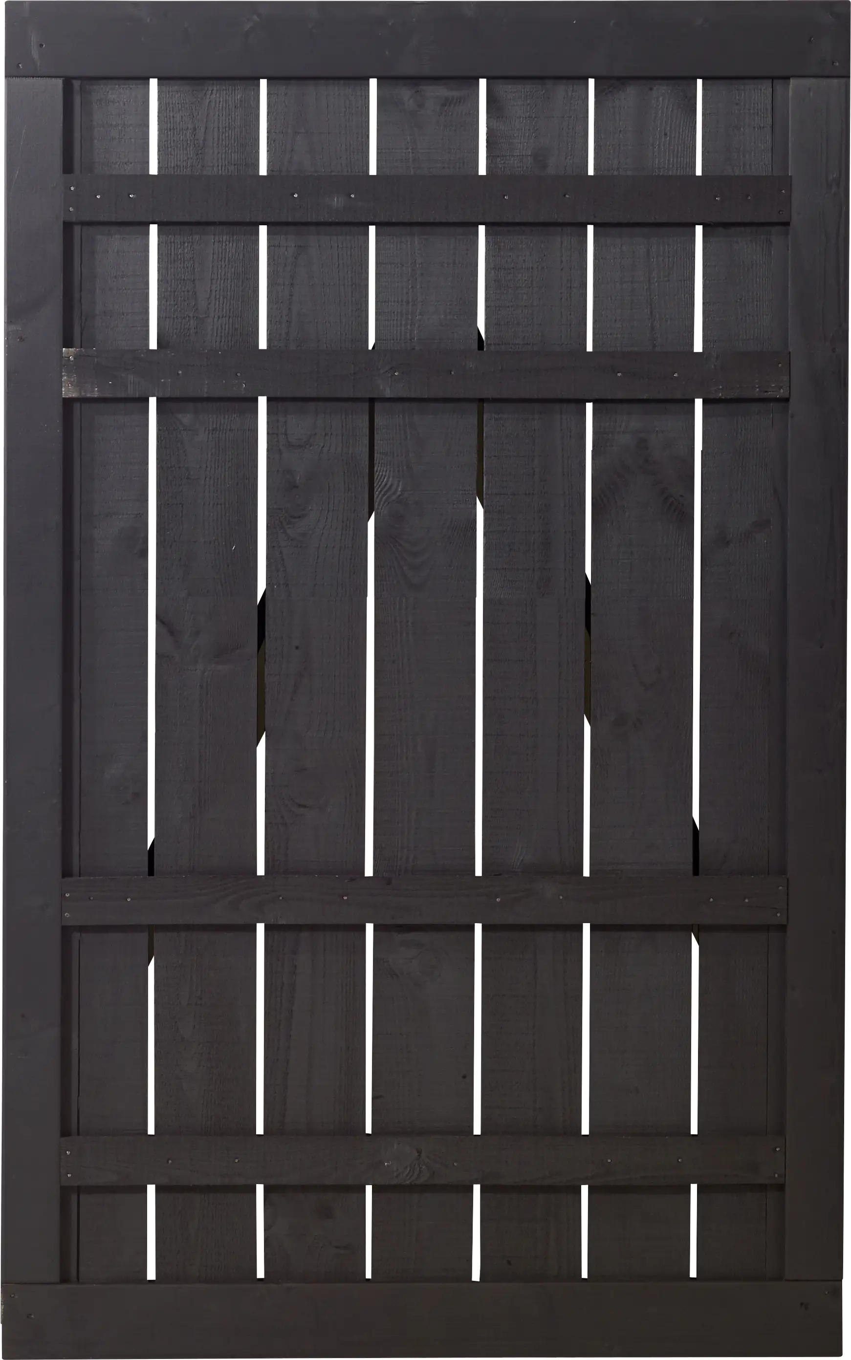 Plus Zauntür Rustik 100 x 158 cm schwarz