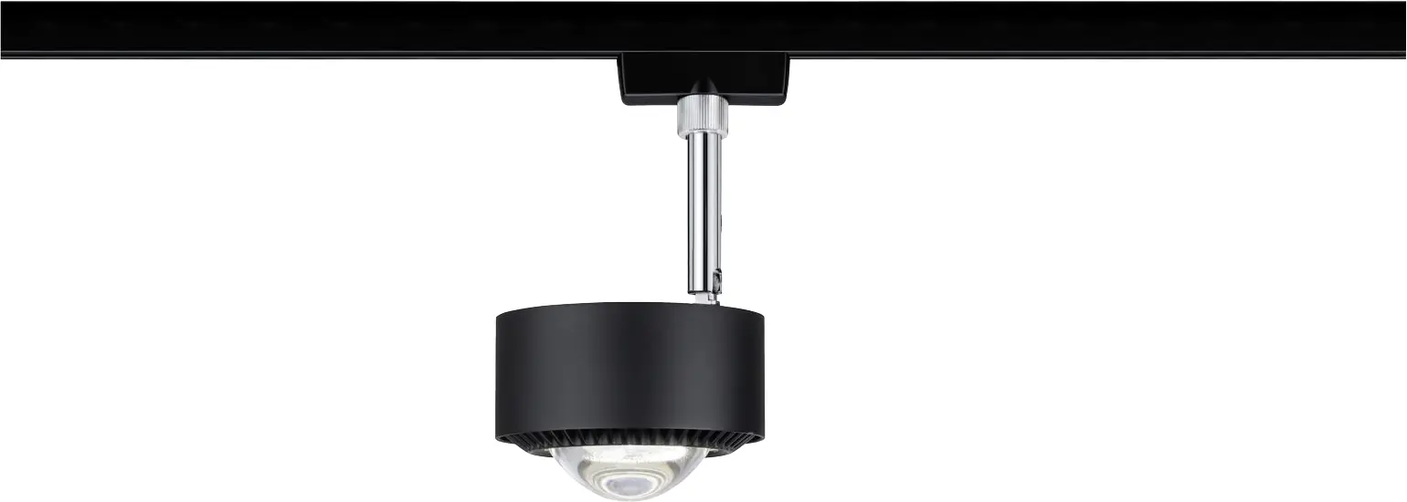 Paulmann URail LED Schienenspot Aldan schwarz-matt Ø 9,8 cm dimmbar