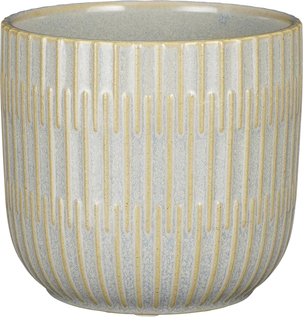 Mica Übertopf Sara  Ø 12,5 x 11 cm grau glaze