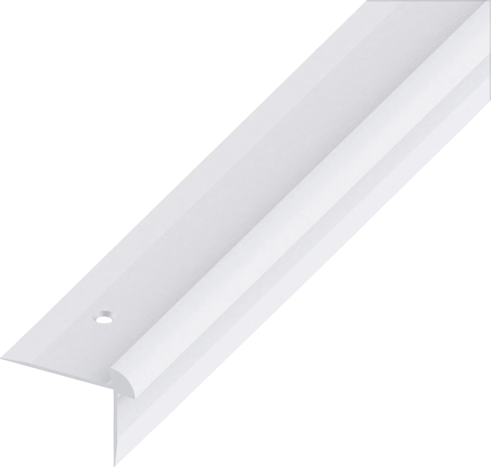 alfer Treppen-Abschluss-Profil 1 m, 40 x 30 x 5 mm Alu eloxiert silber
