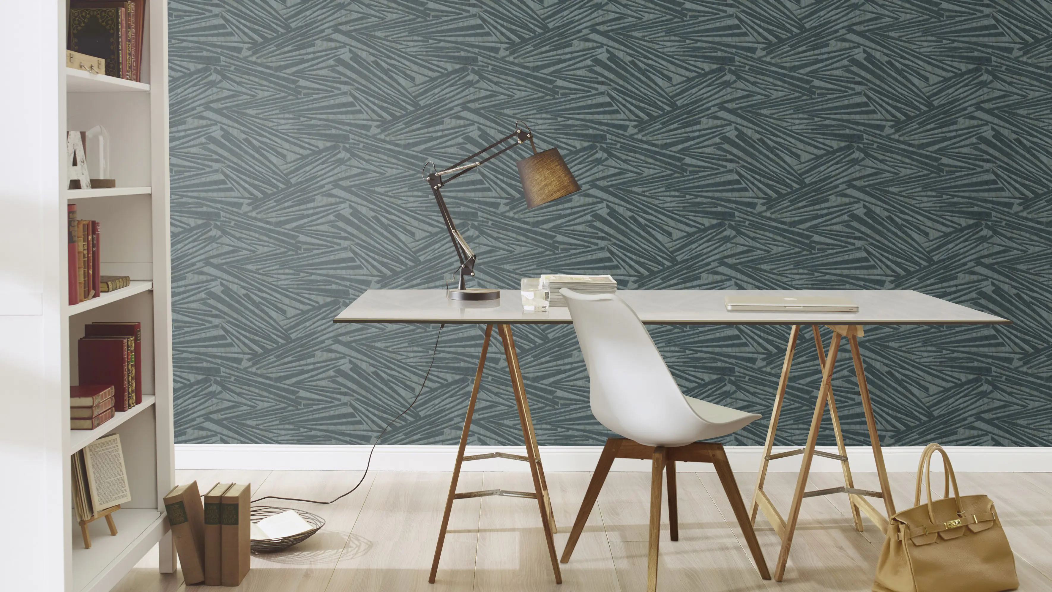 Rasch Vliestapete Muster Grafik Sky Lounge blau grün 10,05 x 0,53 m