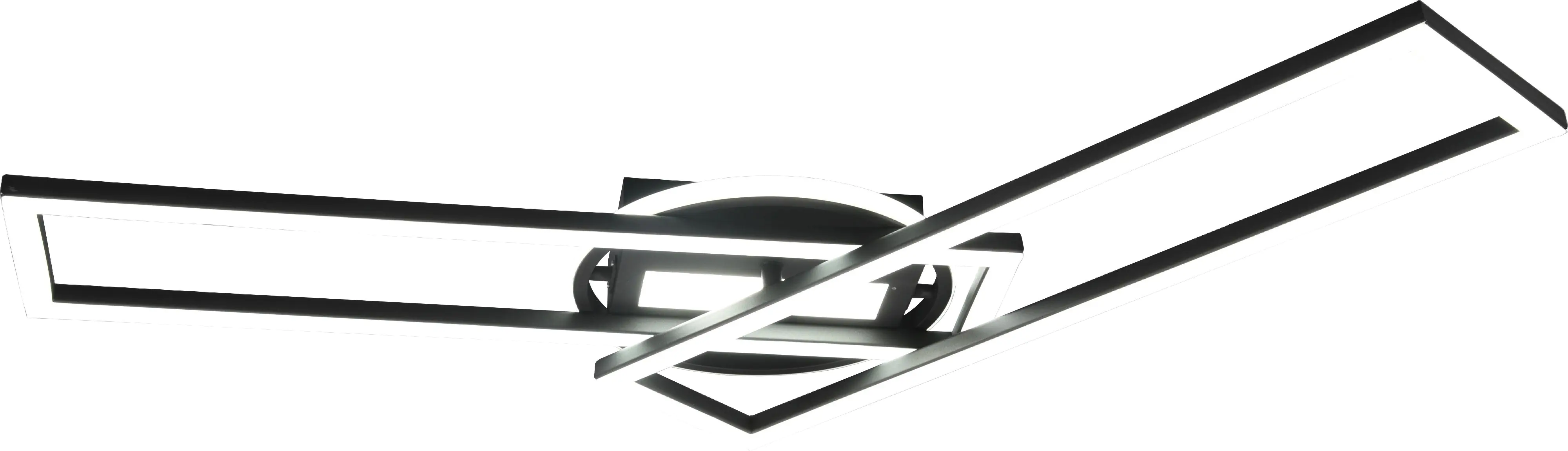 Reality Leuchten LED Deckenleuchte Twister schwarz