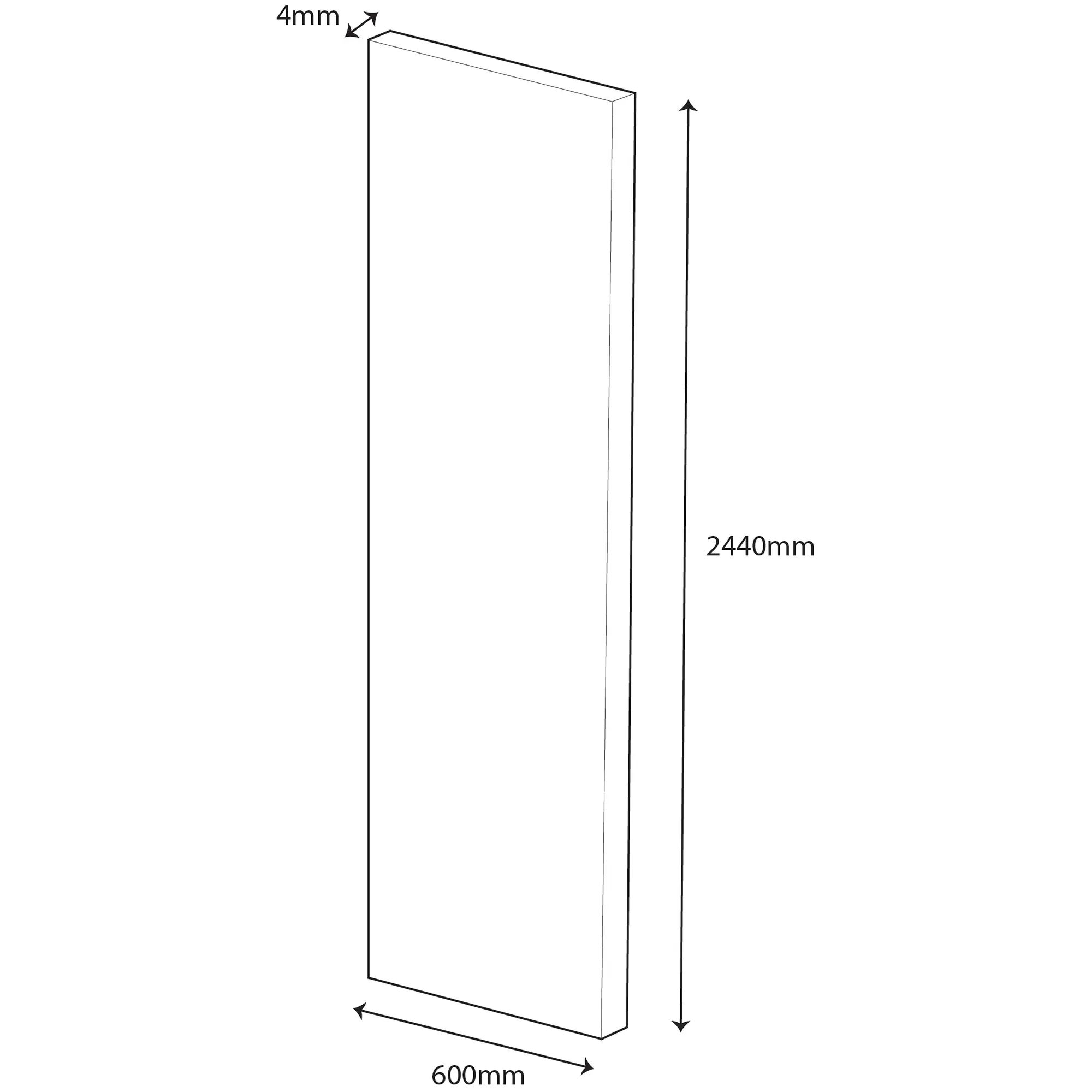 Wetwall Alloy Wandpaneel  Bianco Venato 60 x 244 cm