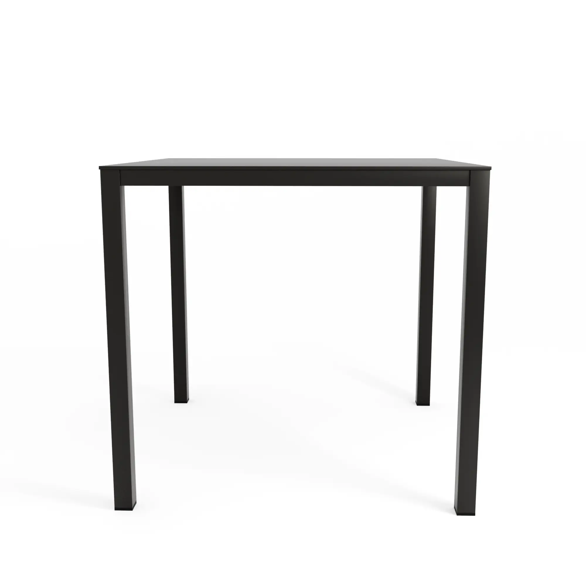 Grandsoleil Gartentisch wetterfest Metall Brunch 80 × 80 cm schwarz