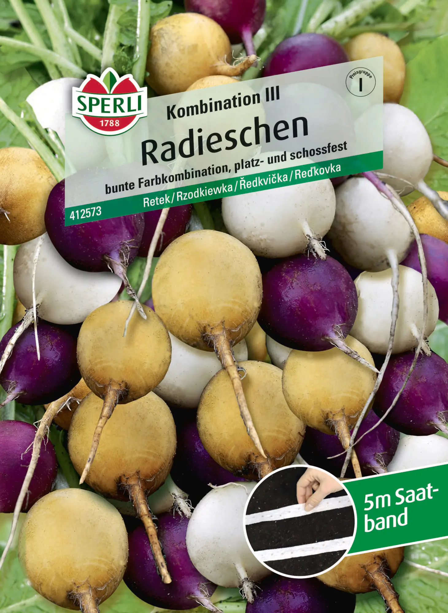Sperli Saatgut Radieschen Kombination III für bis zu 5 lfd. Meter