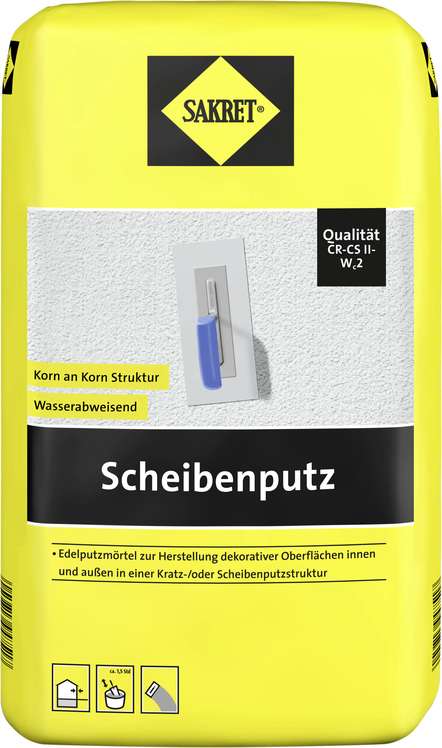 SAKRET Scheibenputz 25 kg Sack weiß Körnung: 2 mm 42 St. Palettenabnahme
