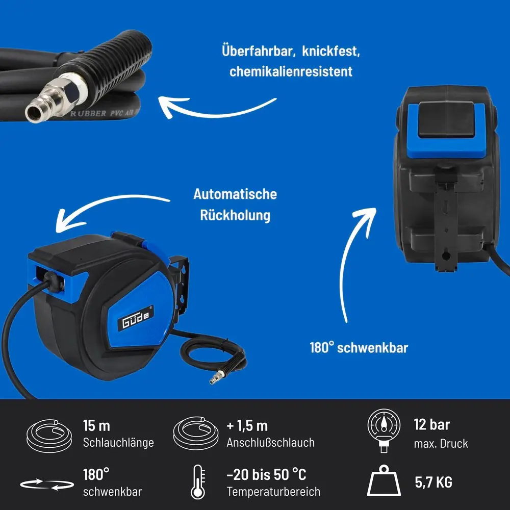 Güde Automatikschlauchtrommel 15 m