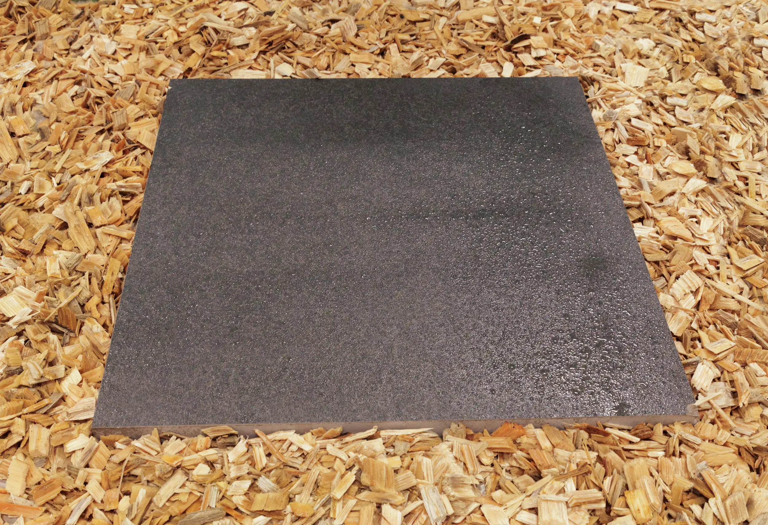 Terrassenplatte Feinsteinzeug Basalt Stone 60 x 60 x 3 cm grau