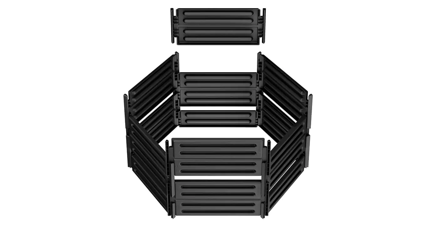 Garantia Steckkomposter Air-King schwarz 600 Liter