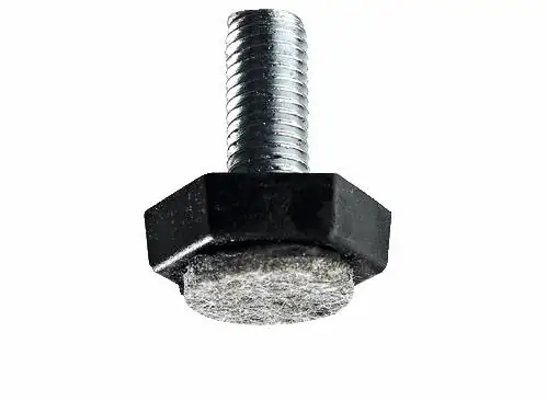 Hettich Möbelfuß mit Filz M10 x 30 mm Stahl/Kunststoff/Filz, 2 Stück