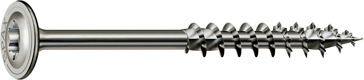 Spax Tellerkopfschrauben 8.0 x 160 mm TX 40 - 16 Stück Edelstahl