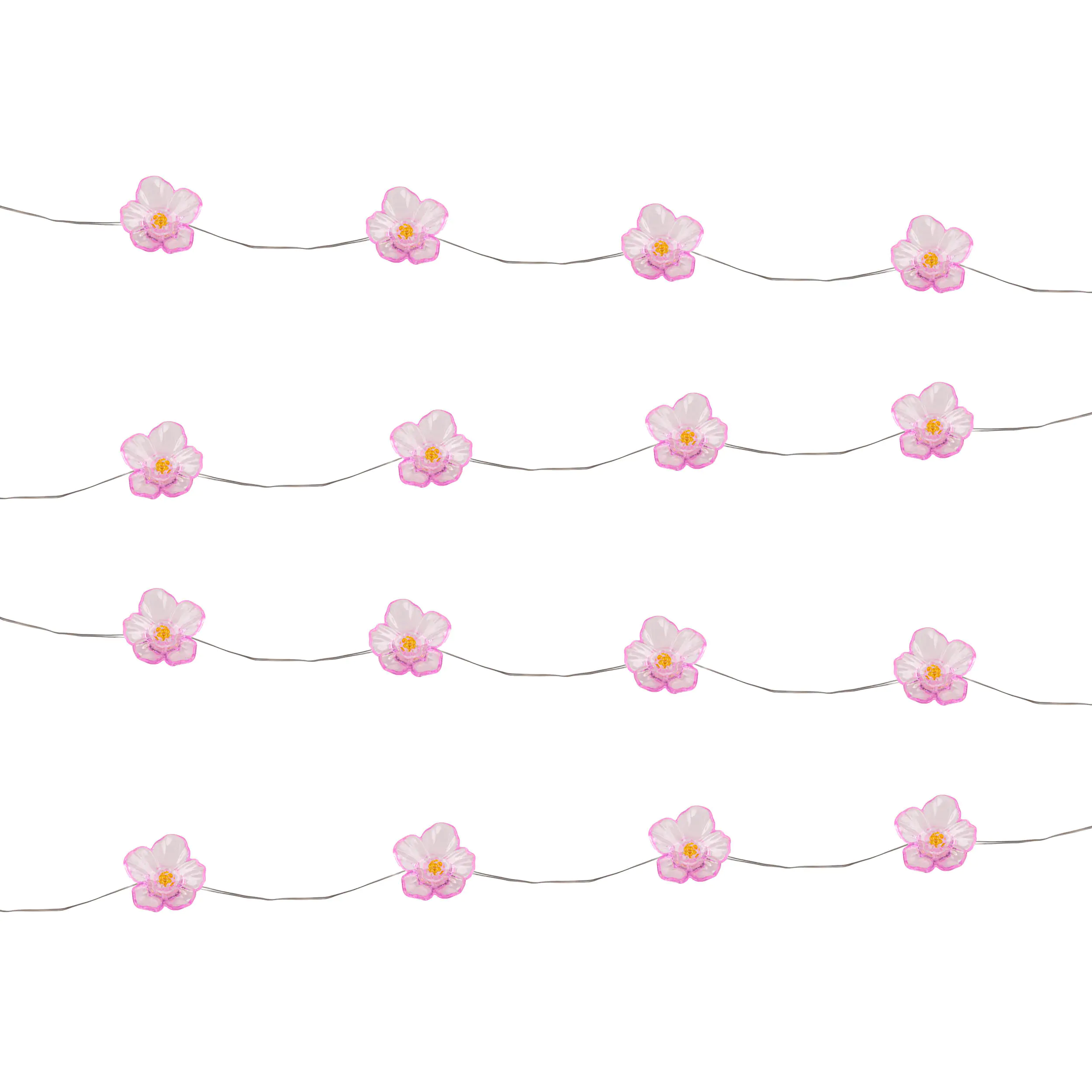 Light & More LED Solarlichterkette Blumen pink