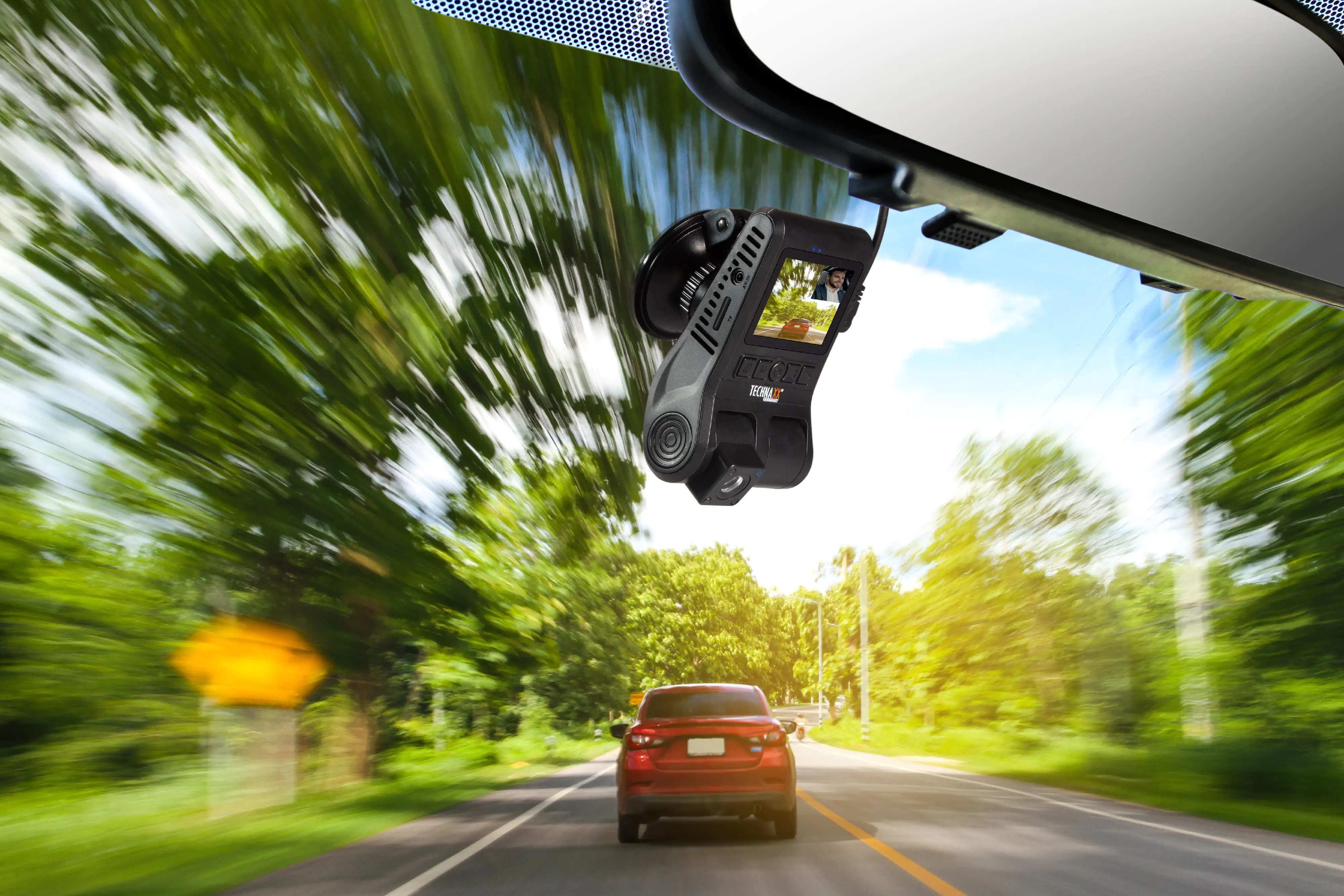 Technaxx Dashcam TX-185 Full-HD Dual Frontkamera zur Parküberwachung,Tonaufzeichung, uvm