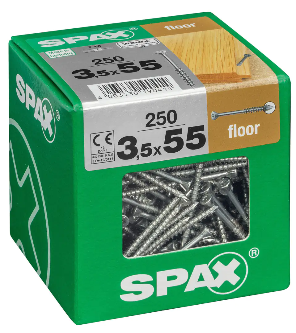 Spax Dielenschrauben 3.5 x 55 mm TX 10 - 250 Stk.