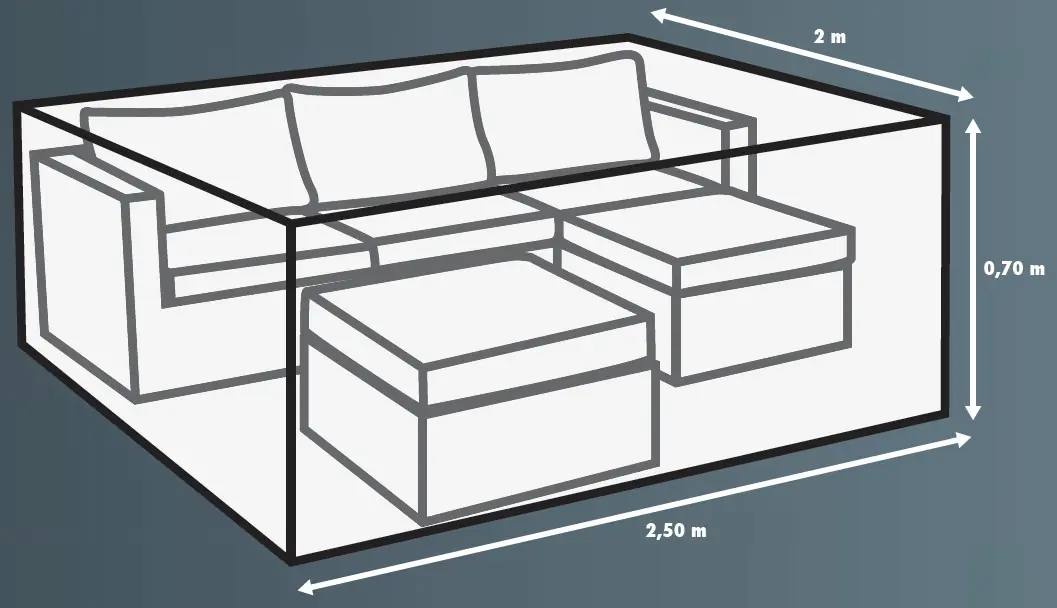 Primaster Schutzhülle Exclusive Lounge-Sets, 250 x 200 x 70 cm