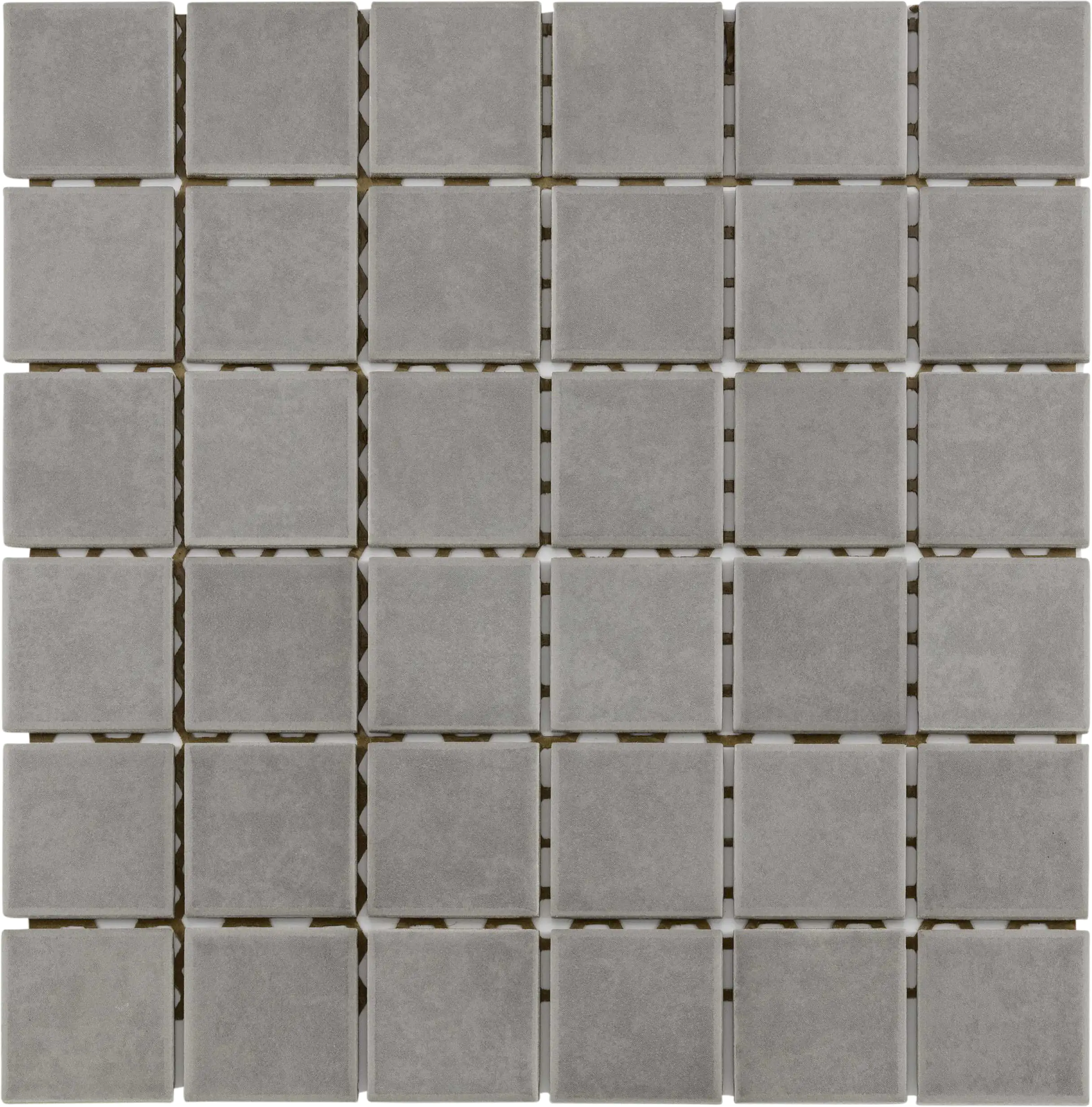 Mosaikfliese Maxi 30 x 30 cm grau-glasiert Steinmaß: ca. 4,7 x 4,7 cm