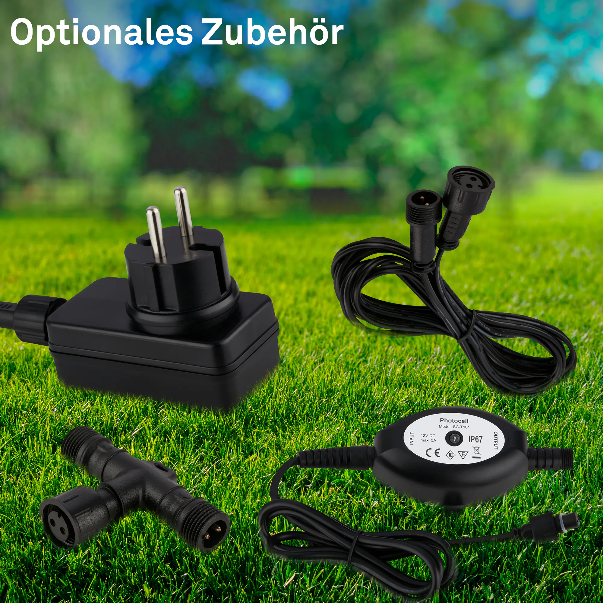 Briloner LED Wegeleuchte Lilis Connect to Shine 3er Erweiterungsset 3x1W warmweiß