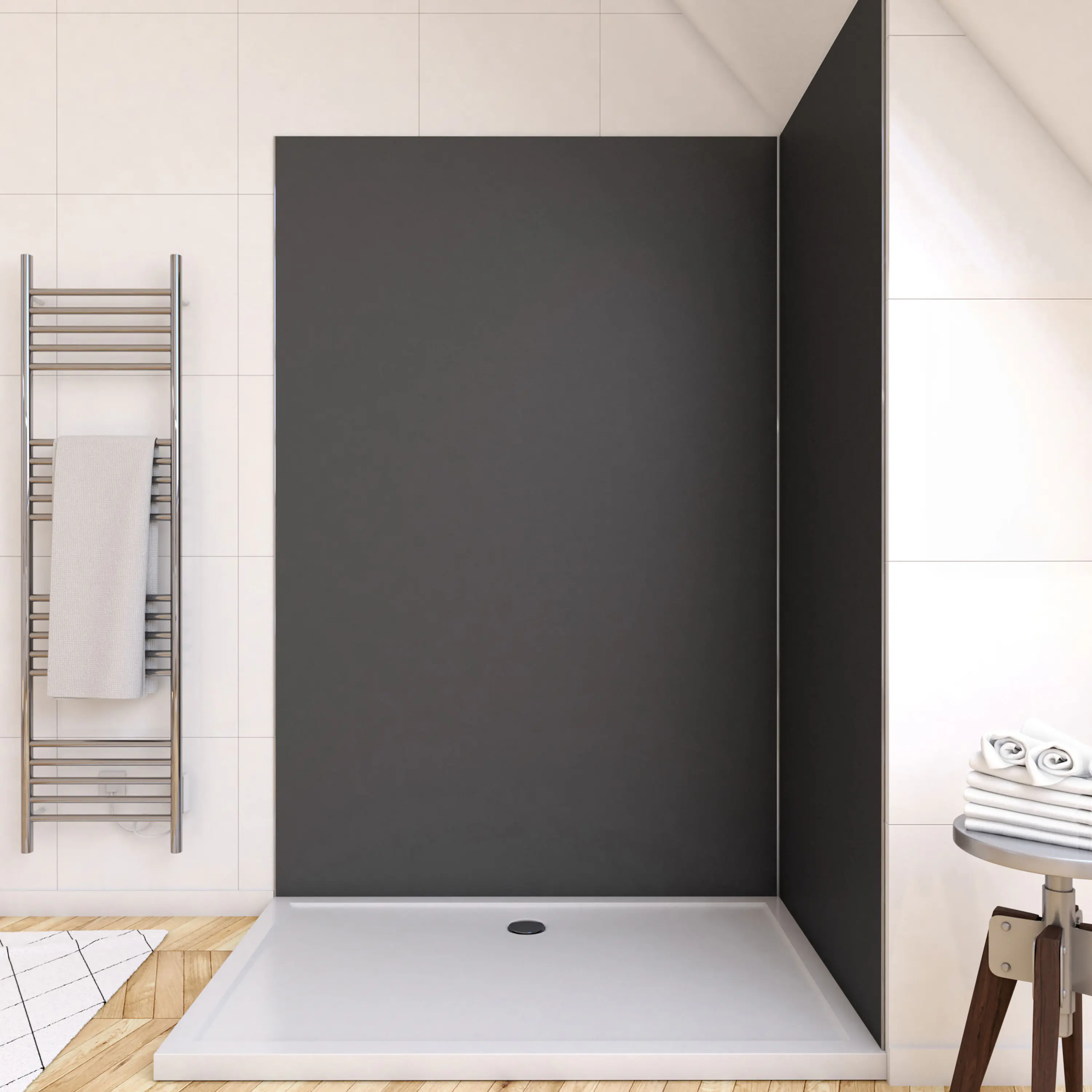 DSK Duschrückwand Panel Satin Grey 120 x 210 cm