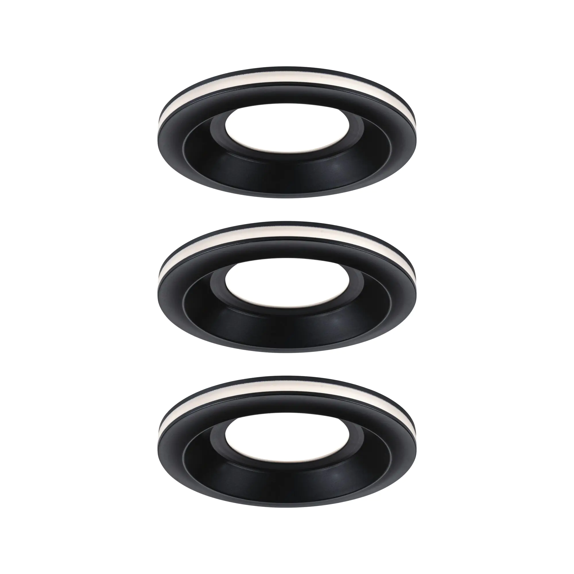 Paulmann LED-Einbauleuchte Sormus 3x 4,8W schwarz
