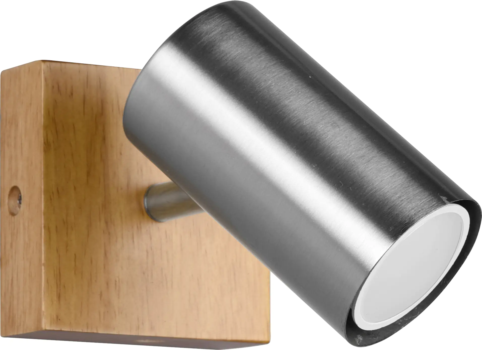 Trio Leuchten 1er Spot Marley GU10, nickel-matt, holzfarbig