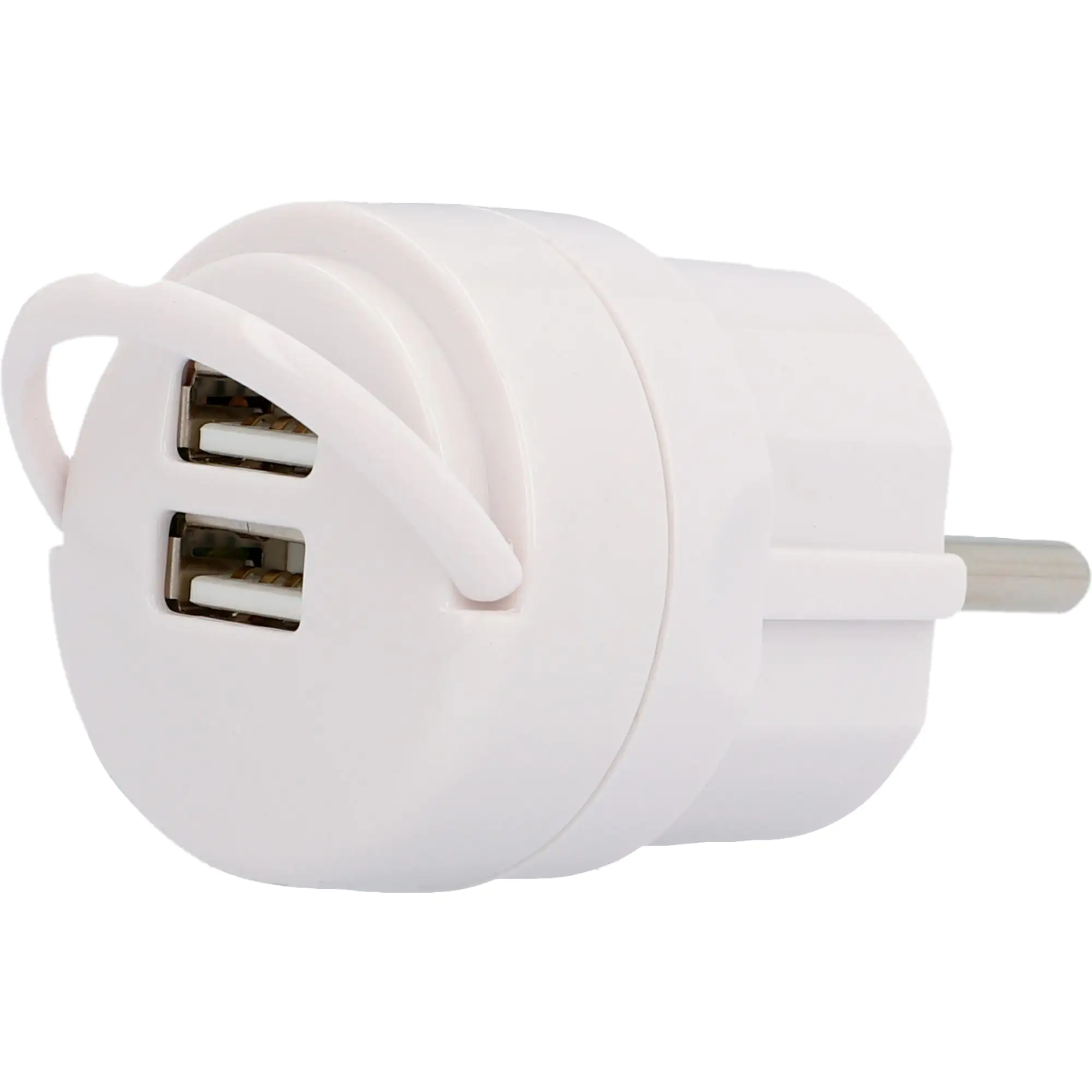 Unitec USB-Ladeadapter Mini mit 2x USB Type A 2,4A weiß