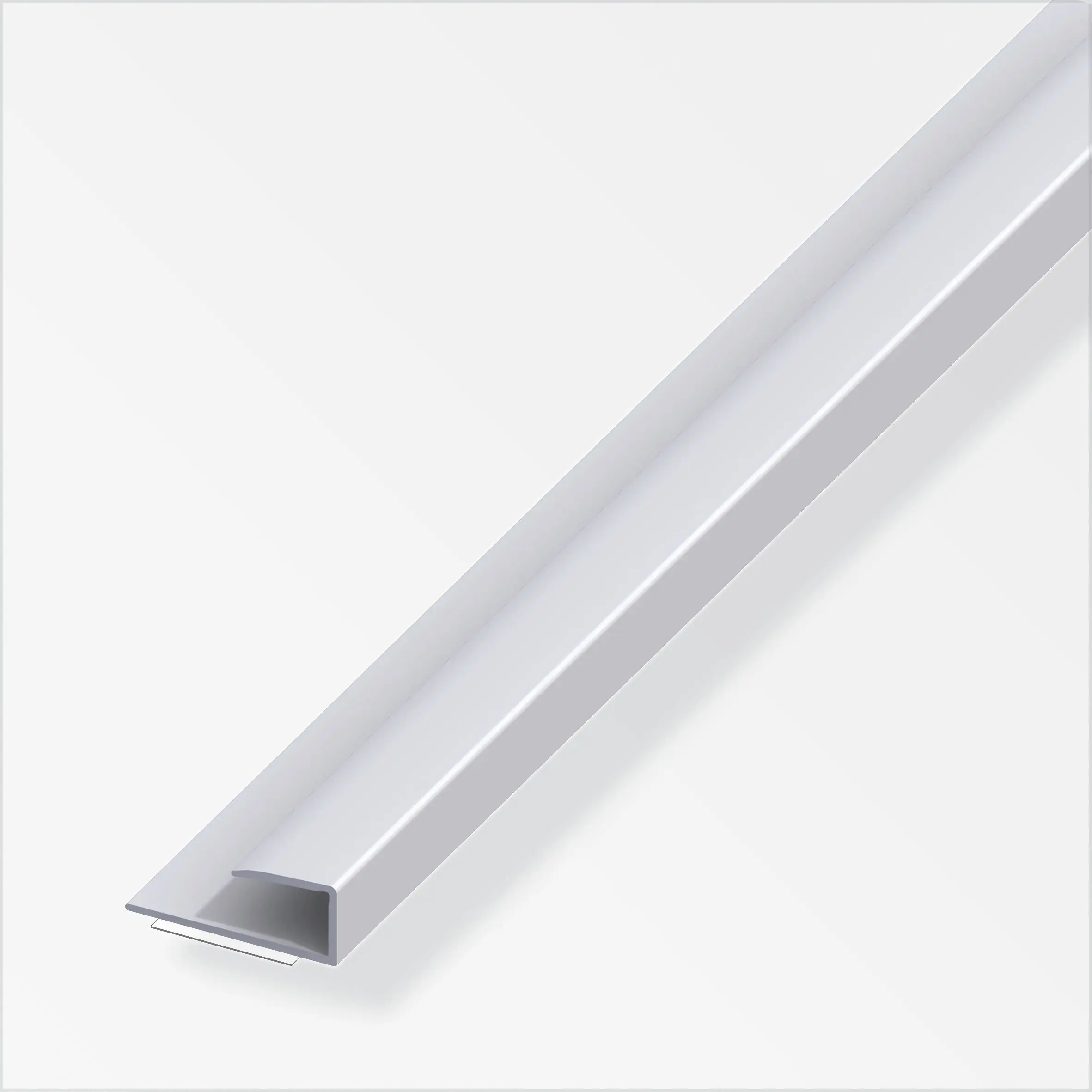 alfer Einfass-Profil 1 m, 15 x 14 mm Aluminium eloxiert silber