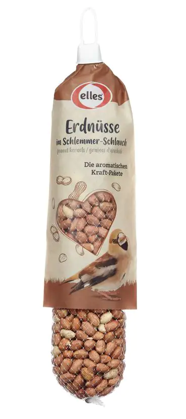 Elles Wildvogelfutter Erdnusskerne im Schlemmerschlauch